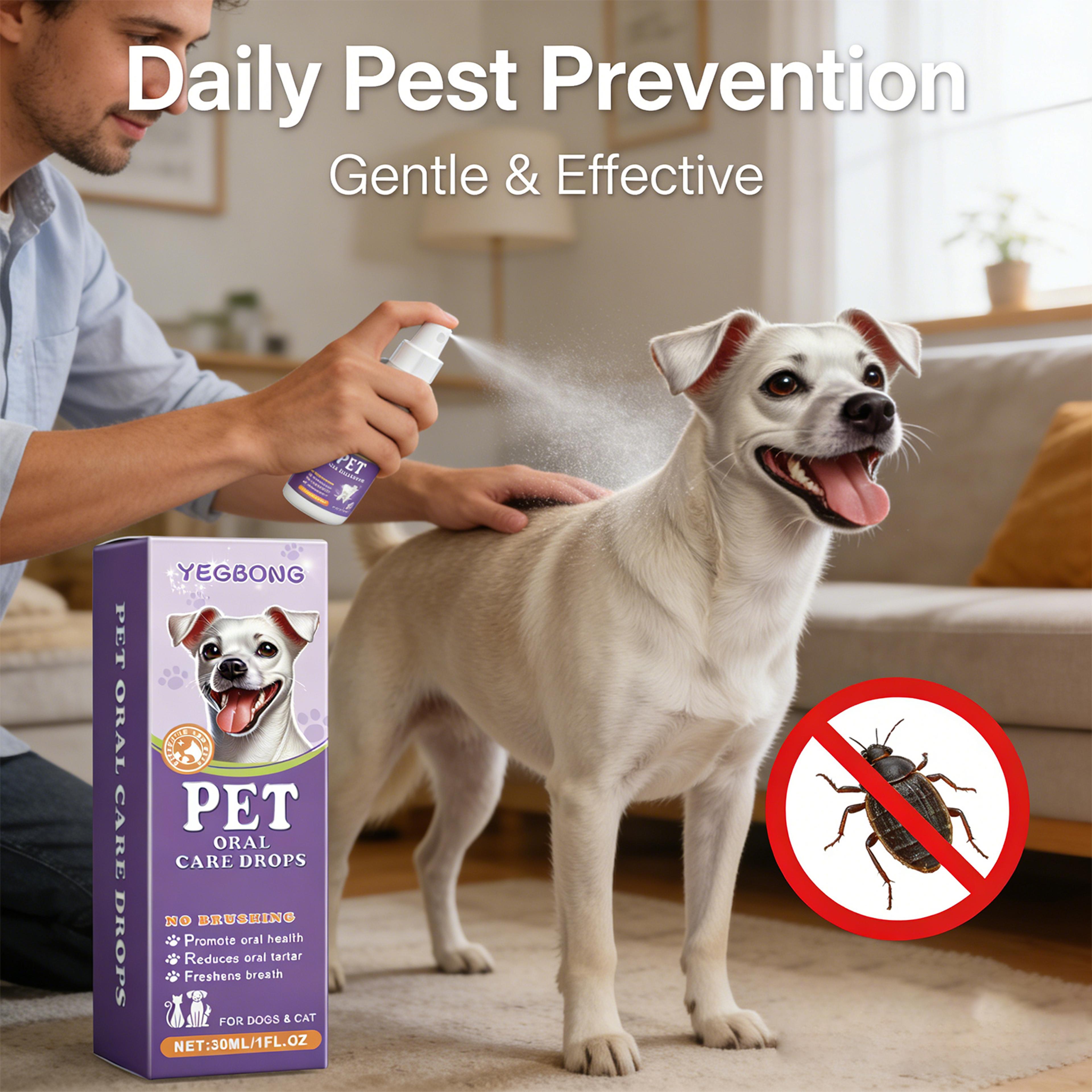 natural pet flea spray for dogs & cats flea and tick treatment with itch relief
