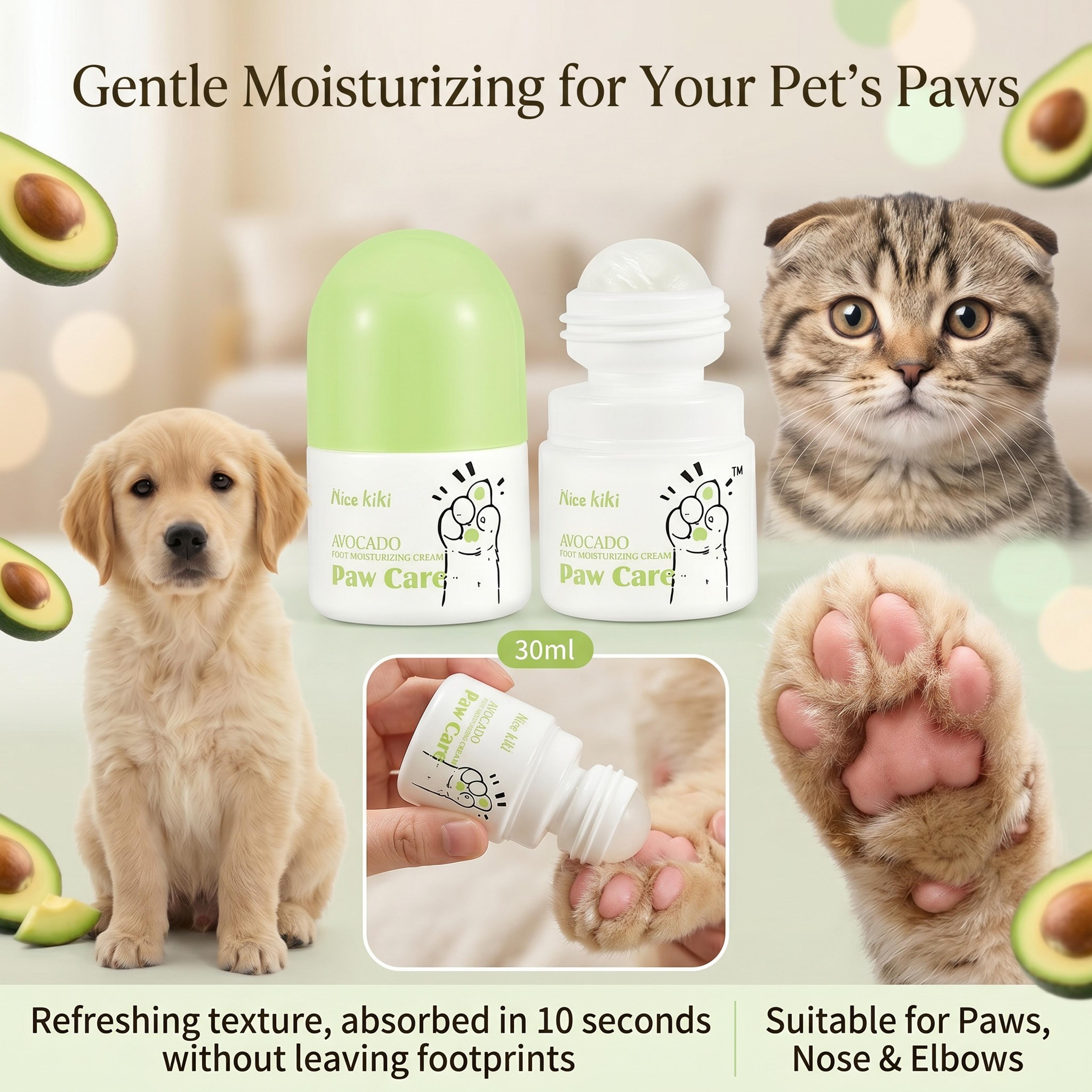 balm moisturizer for dogs & cats dry paw, cracked paw repair cream
