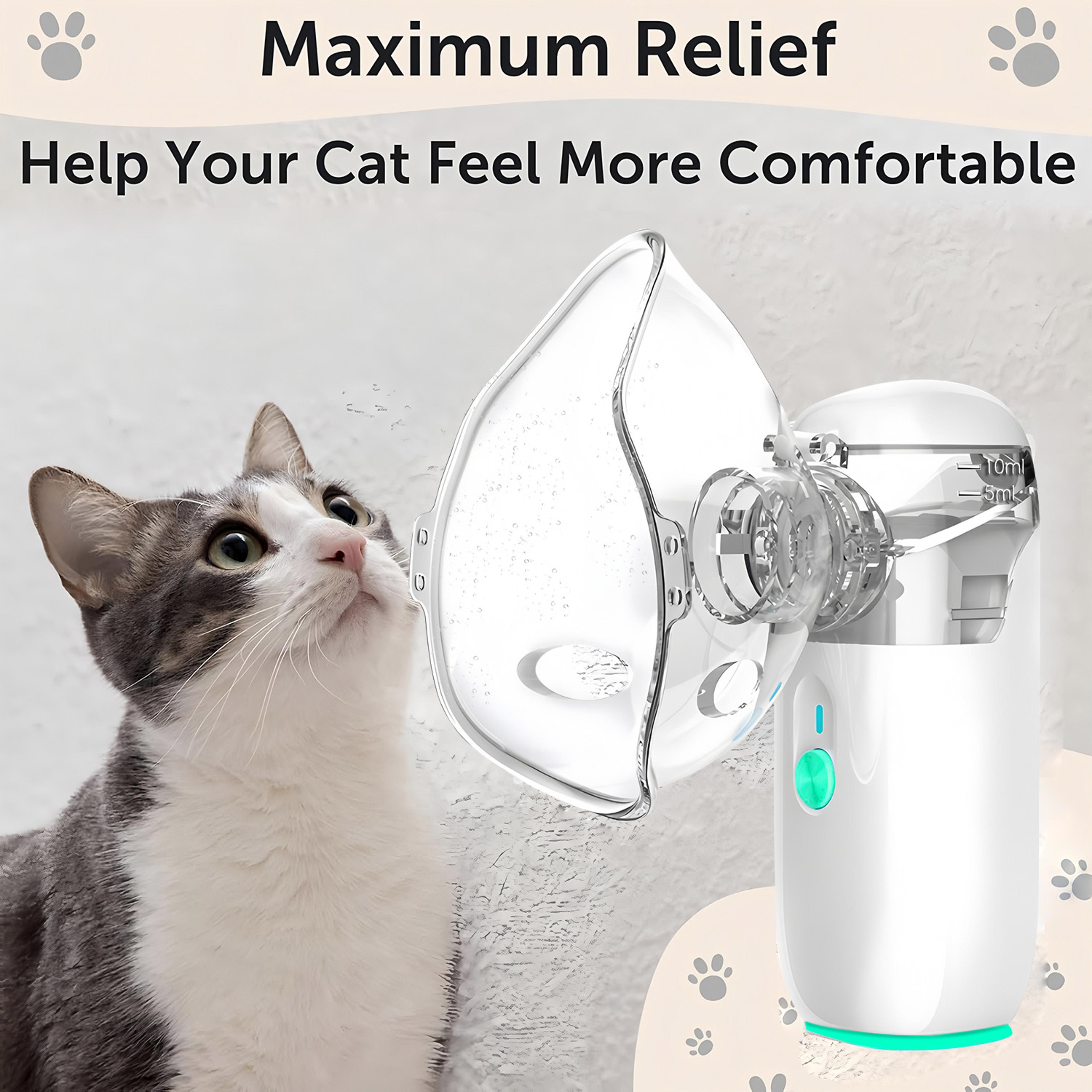 portable pet nebulizer handheld cat & dog respiratory care inhaler machine