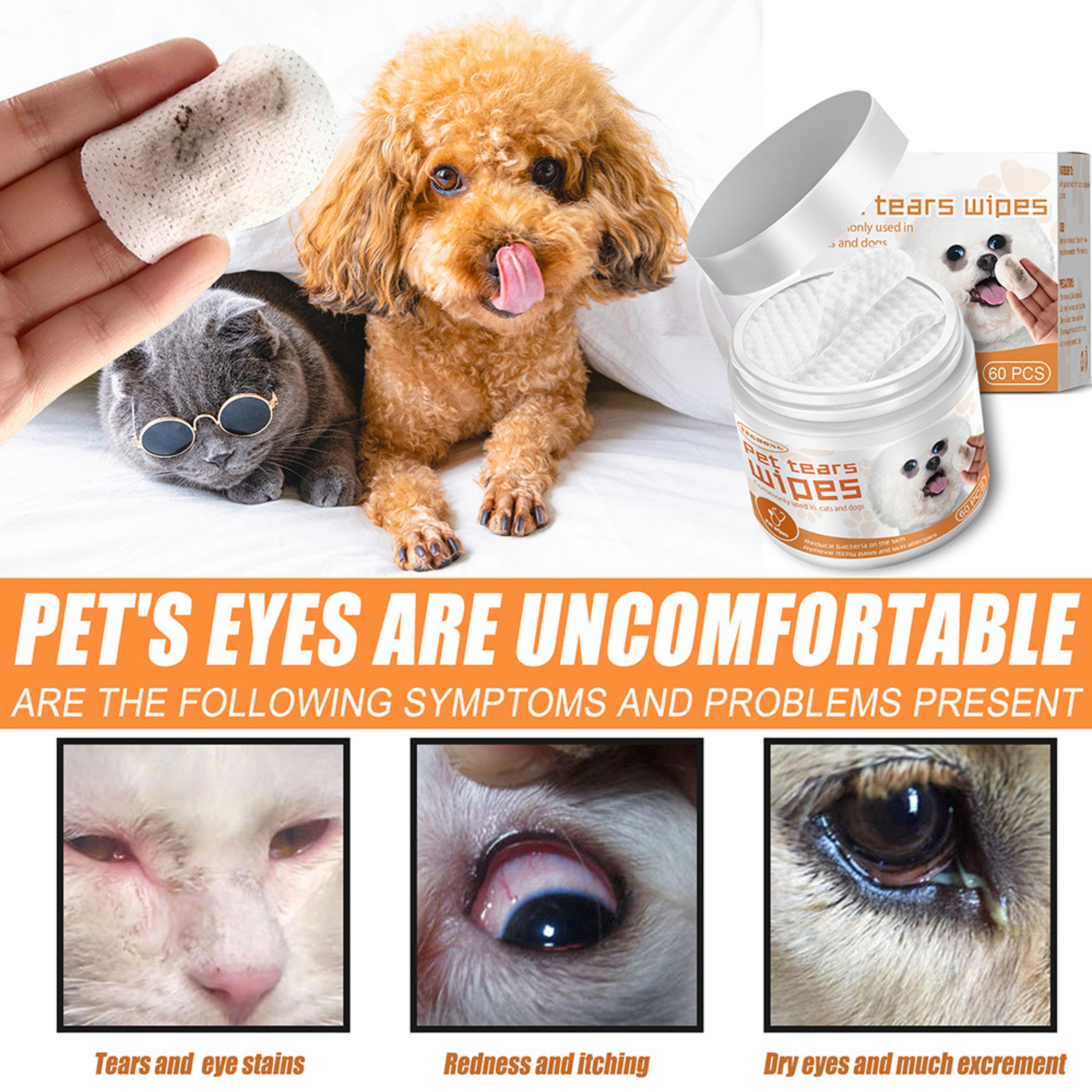 universal disposable non-woven pet cleaning wipes ear & tear stain remover grooming towels