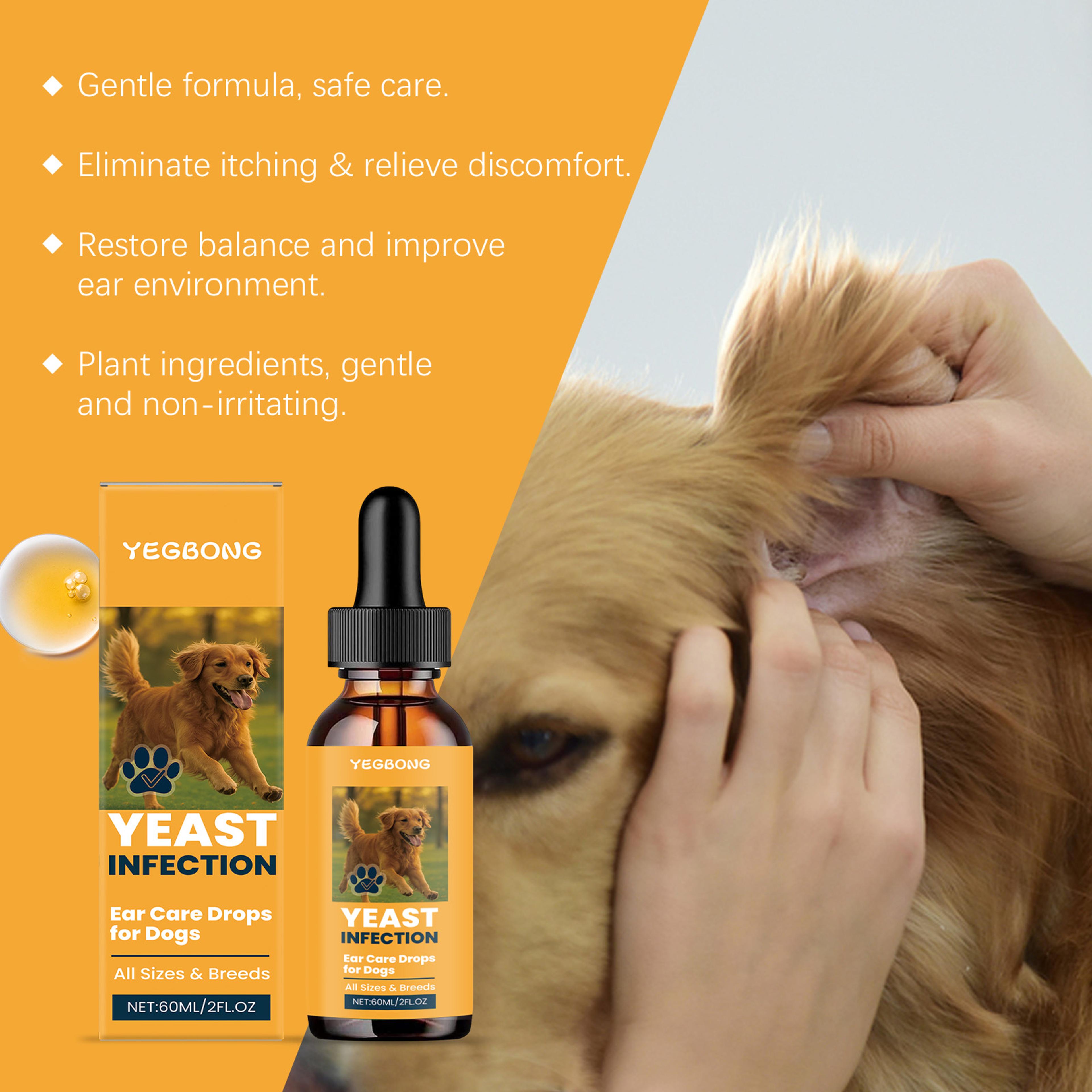 dog ear cleaner drops for dogs odor & itch relief ear cleaning solution for pets