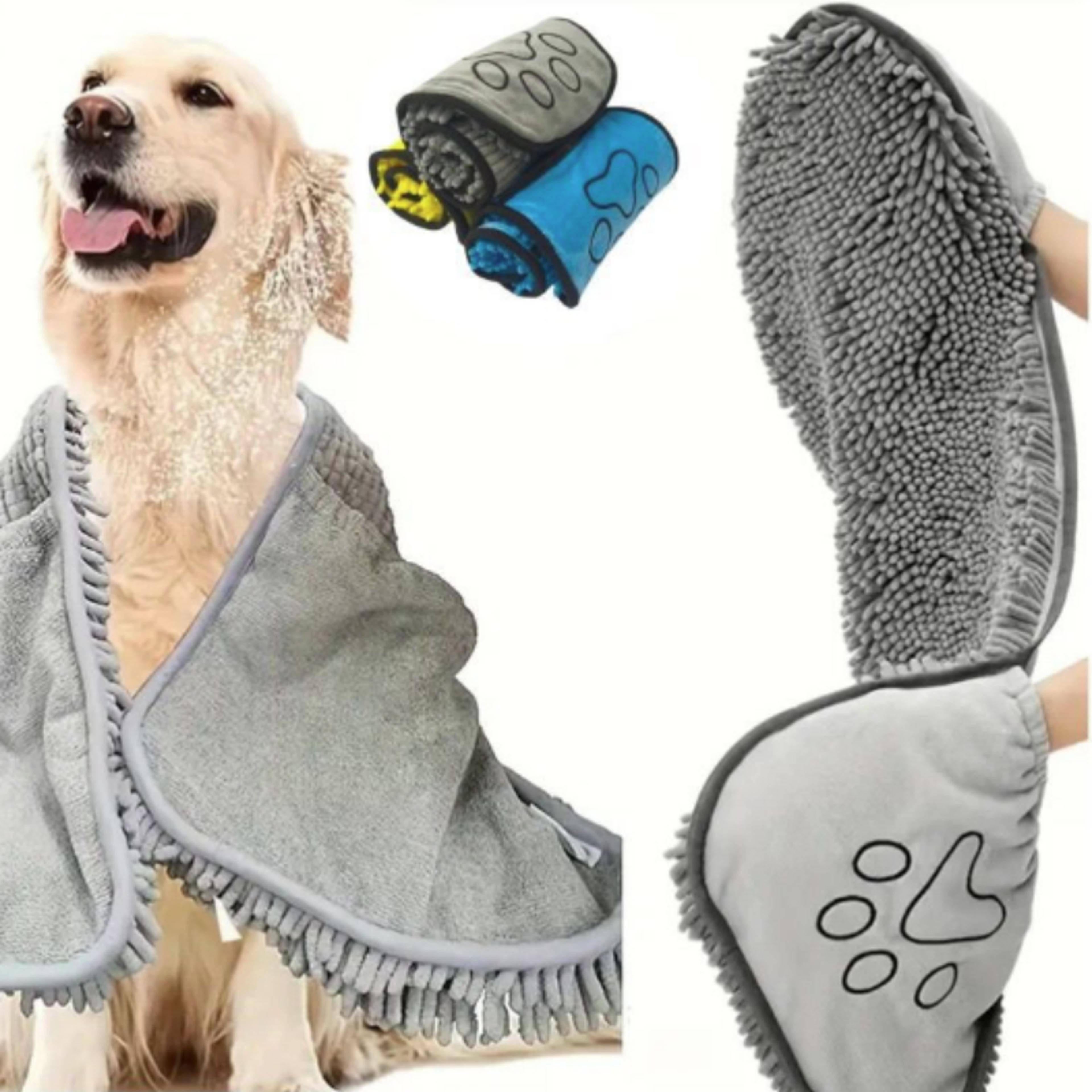 absorbent quick dry pet bathrobe towel for dogs and cats