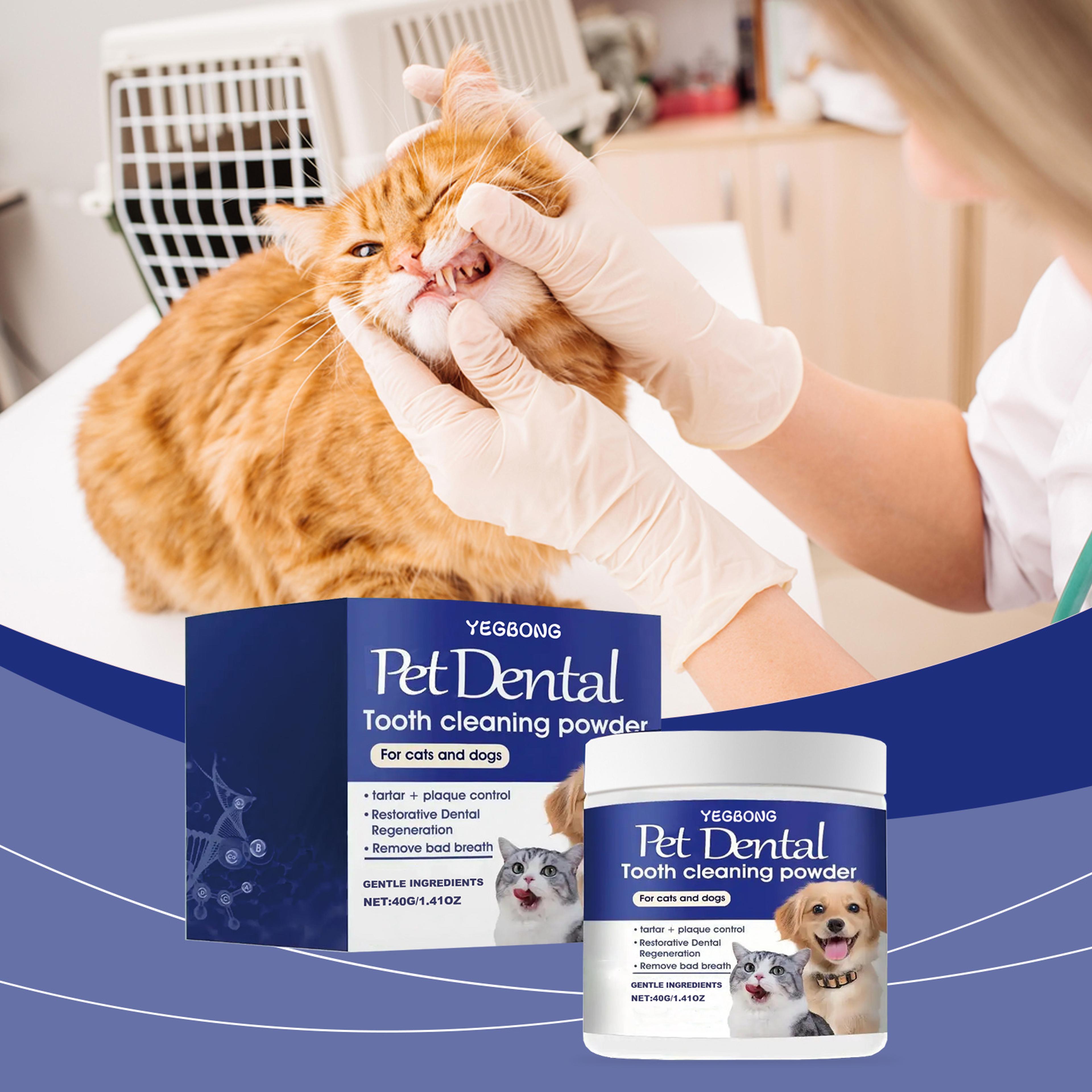 pet dental powder for dog teeth cleaning, tartar removal & fresh breath care