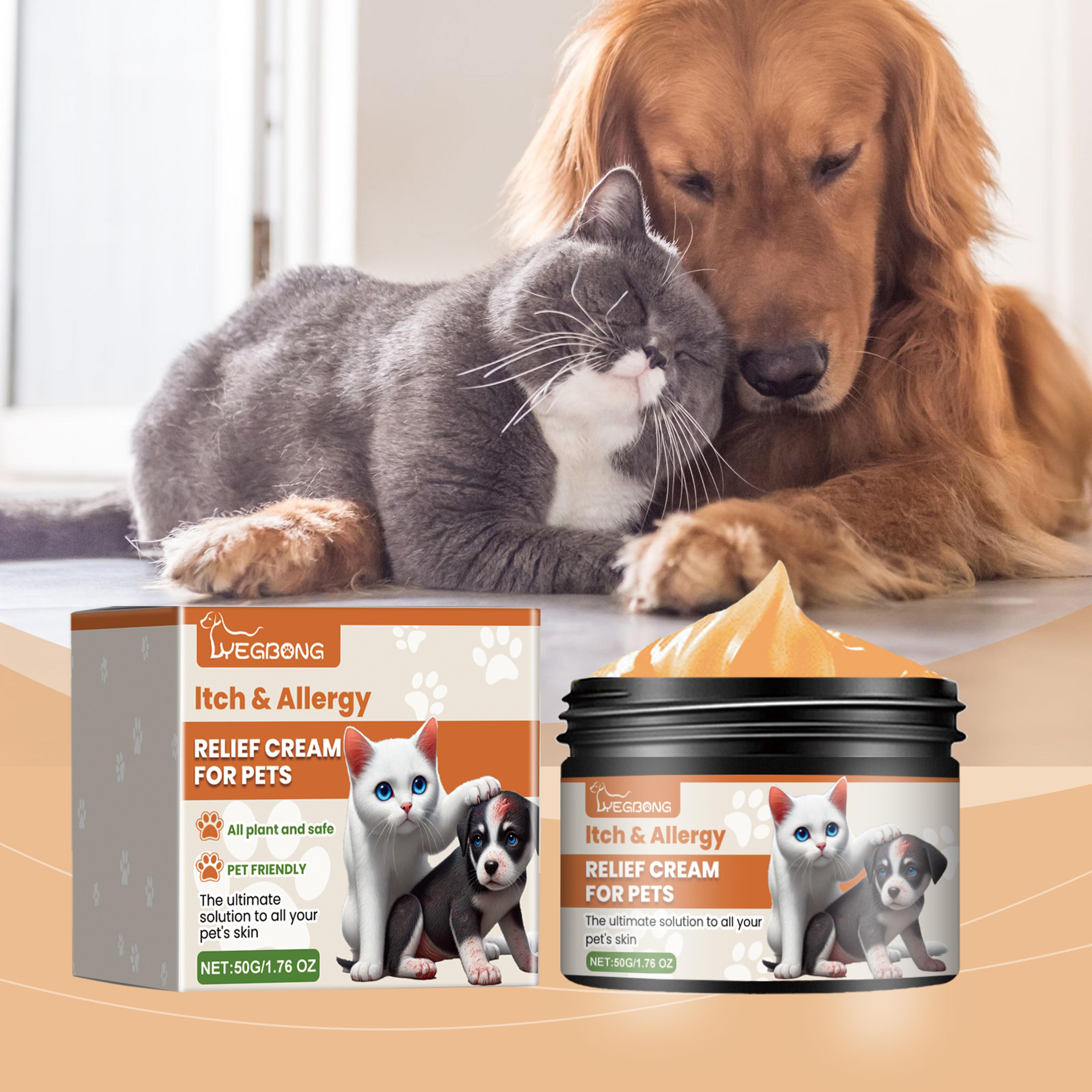 herbal pet anti itch cream dog skin allergy relief soothing balm