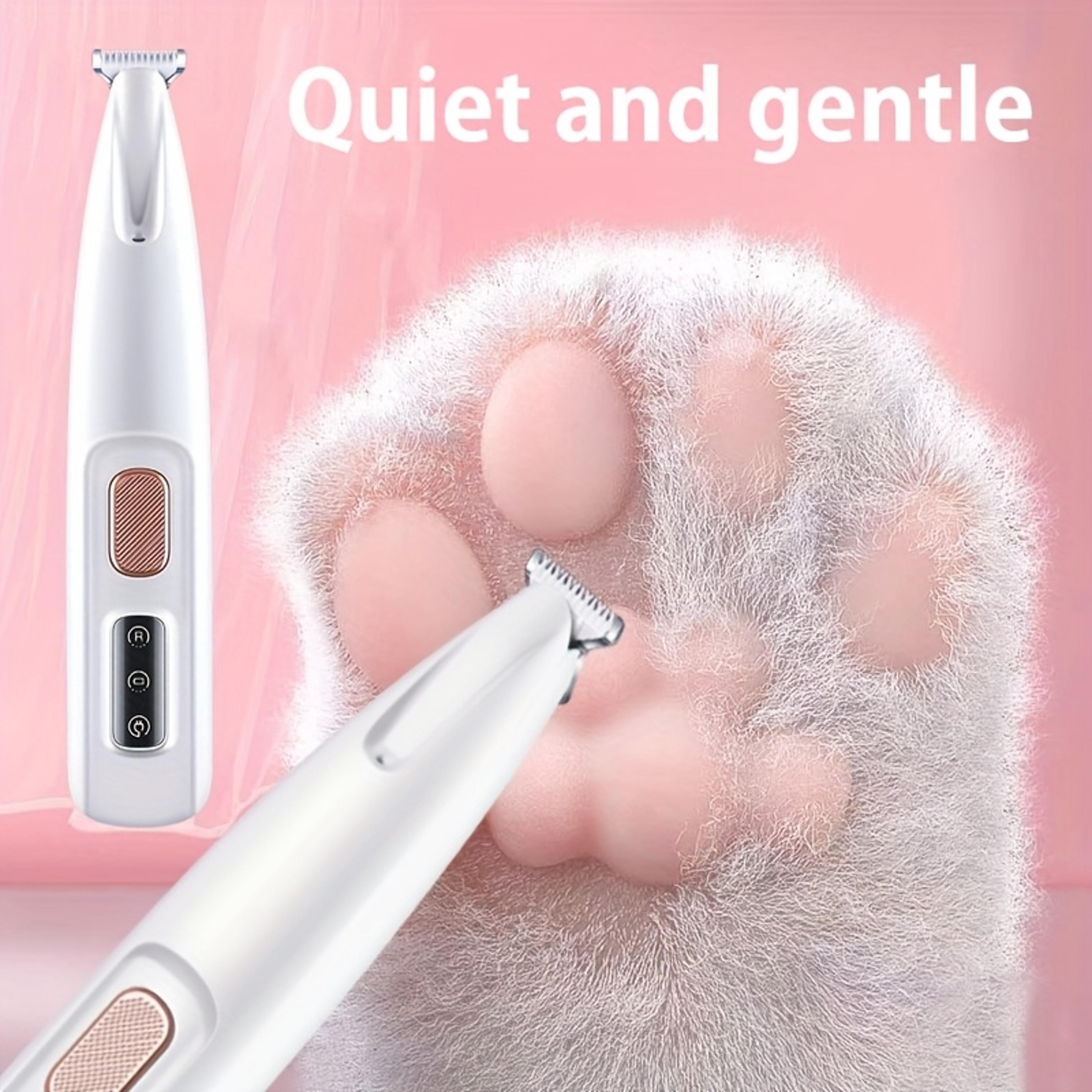 pet grooming trimmer quiet usb rechargeable dog paw & face hair clipper