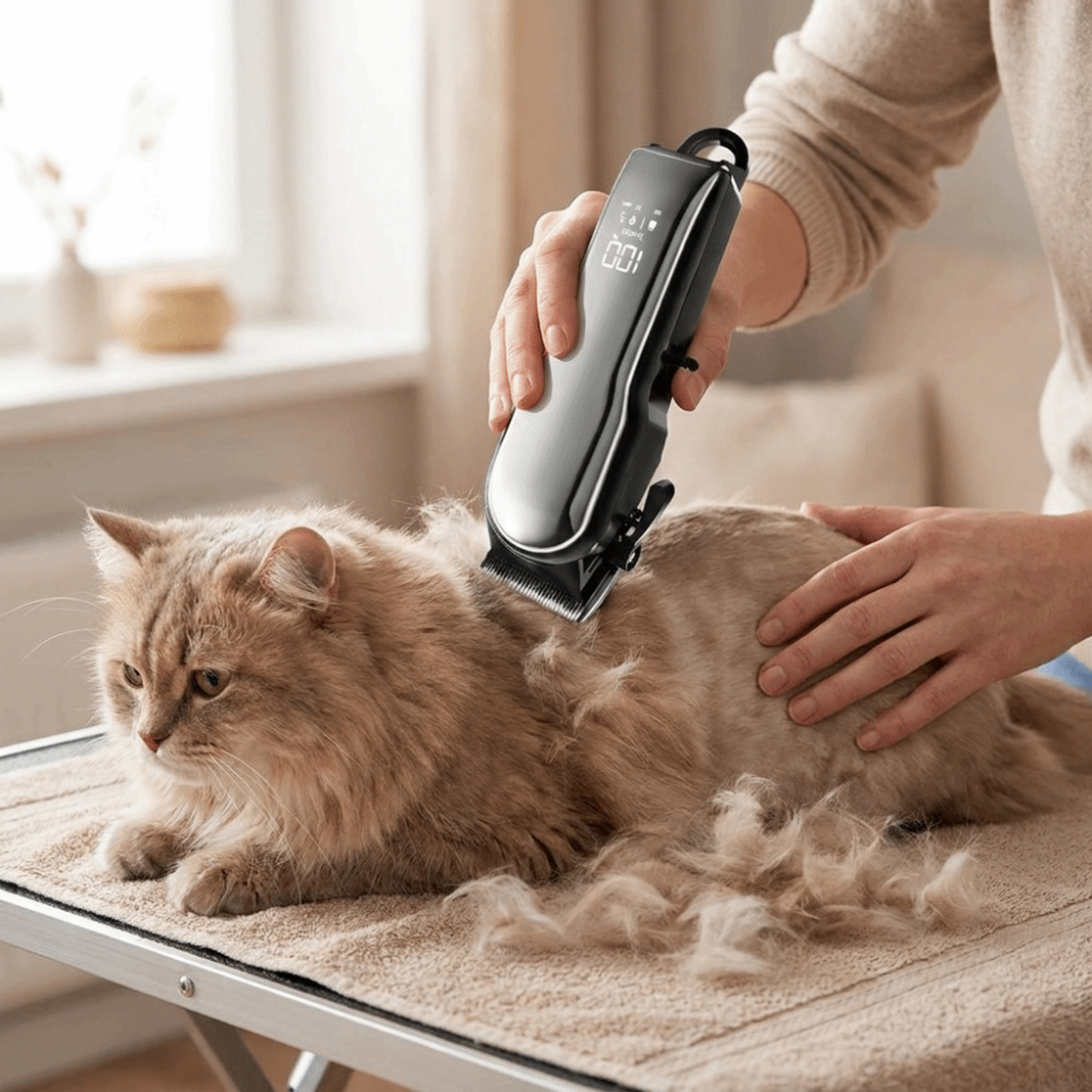 pro rechargeable dog hair clipper & pet grooming trimmer for dogs and cats