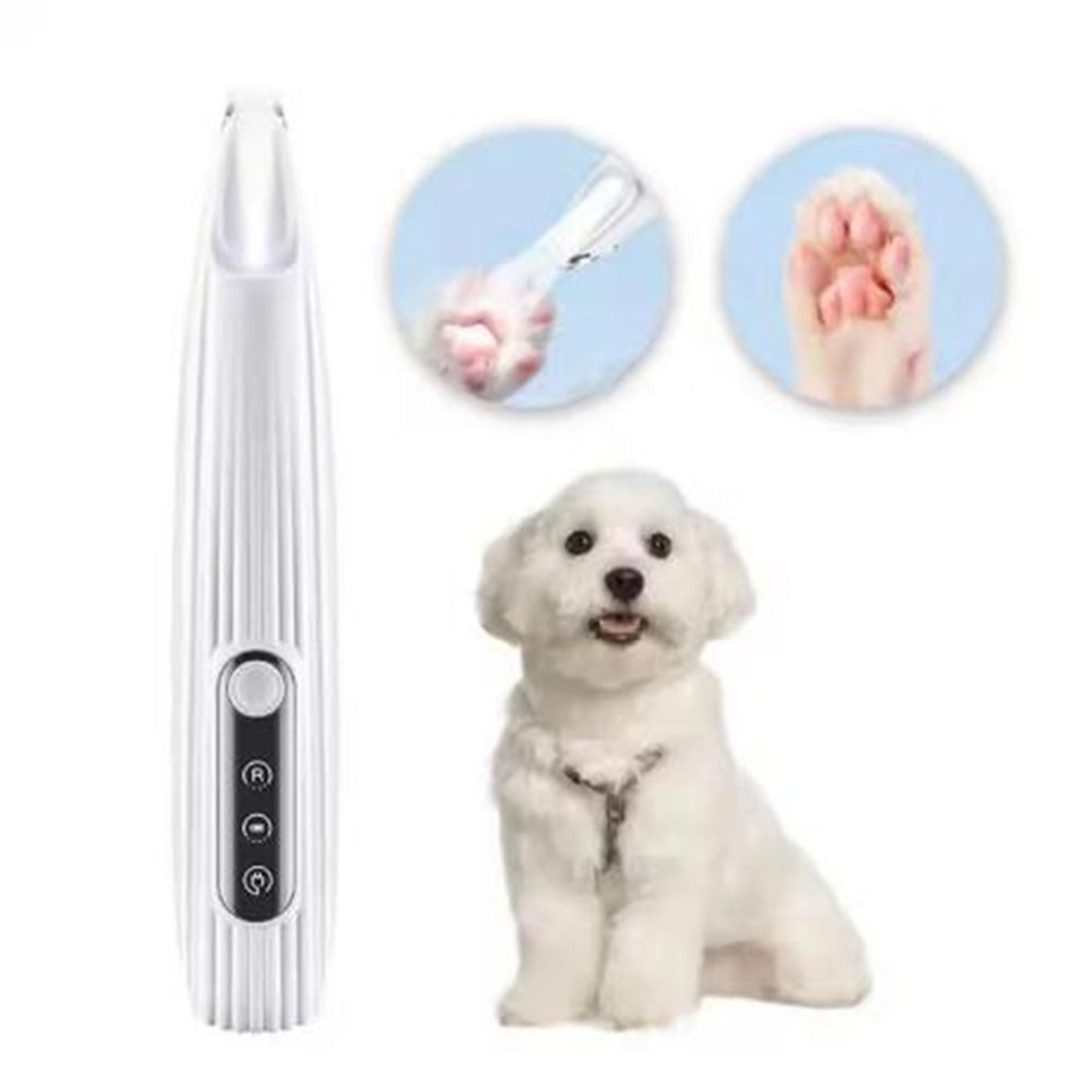 waterproof dog paw trimmer with led light & smart display