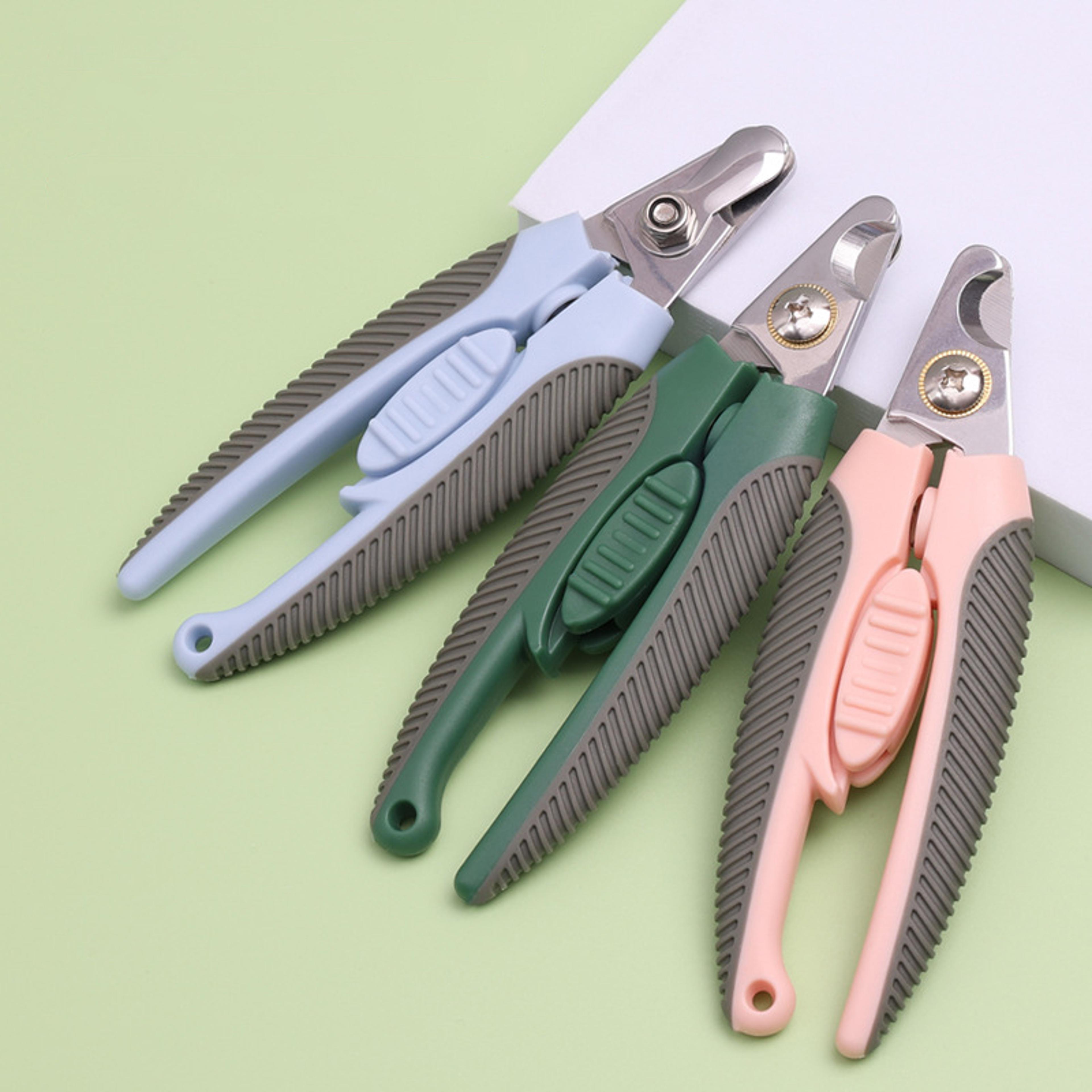 safe cut pro stainless steel pet nail clippers for dogs, cats & small animals