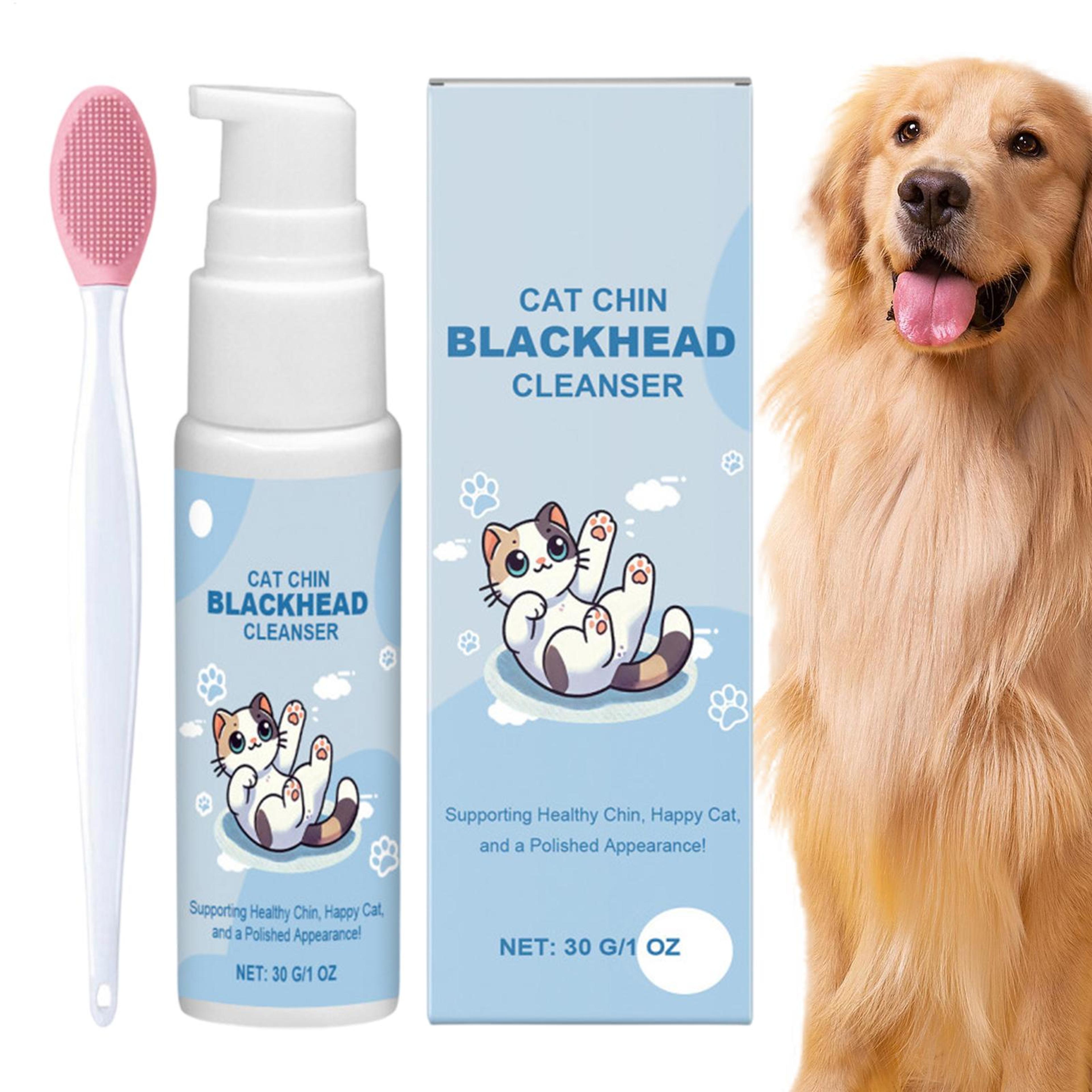 clear paw pet chin acne & blackhead cleaning brush kit