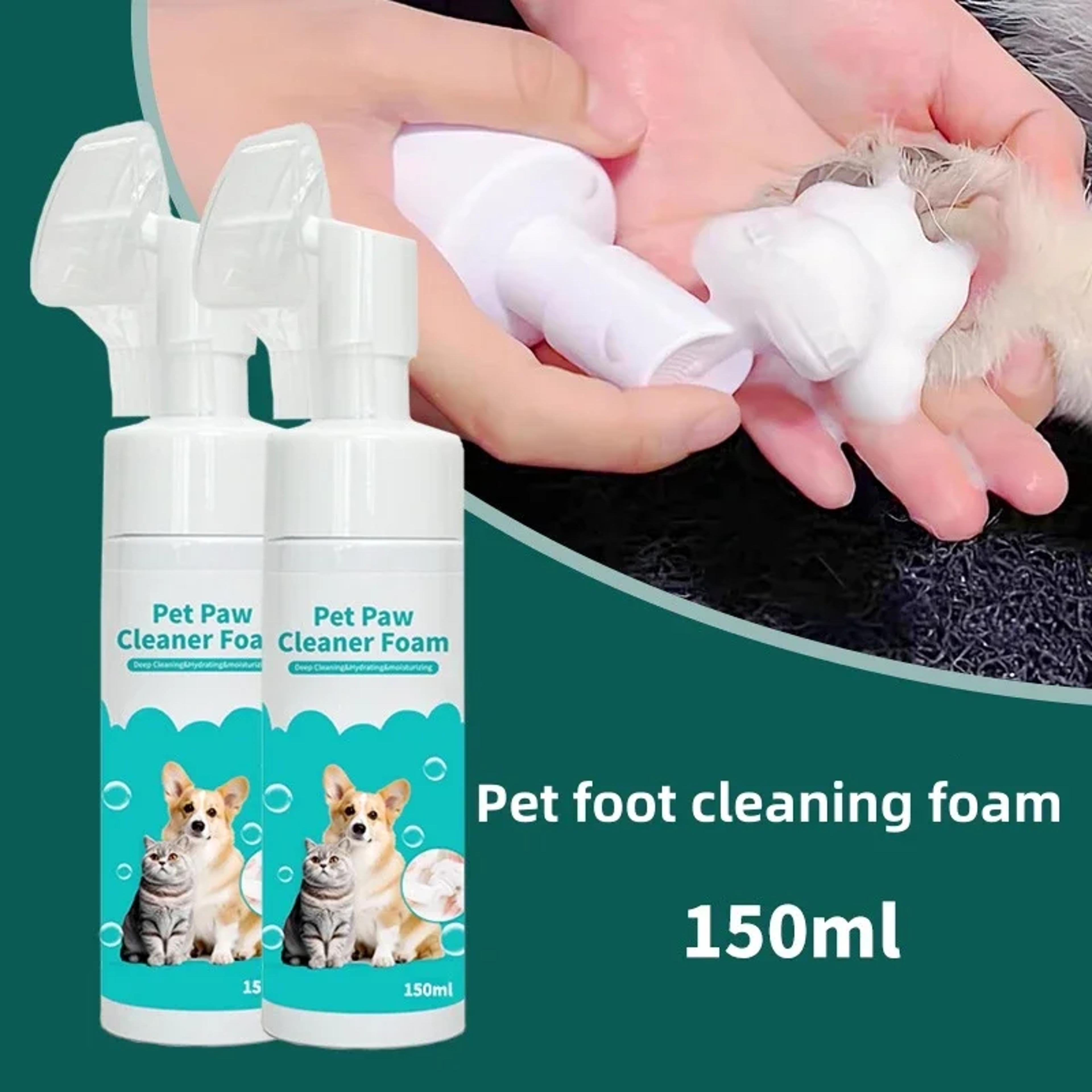 paw fresh waterless pet paw cleaning foam 150ml for dogs & cats