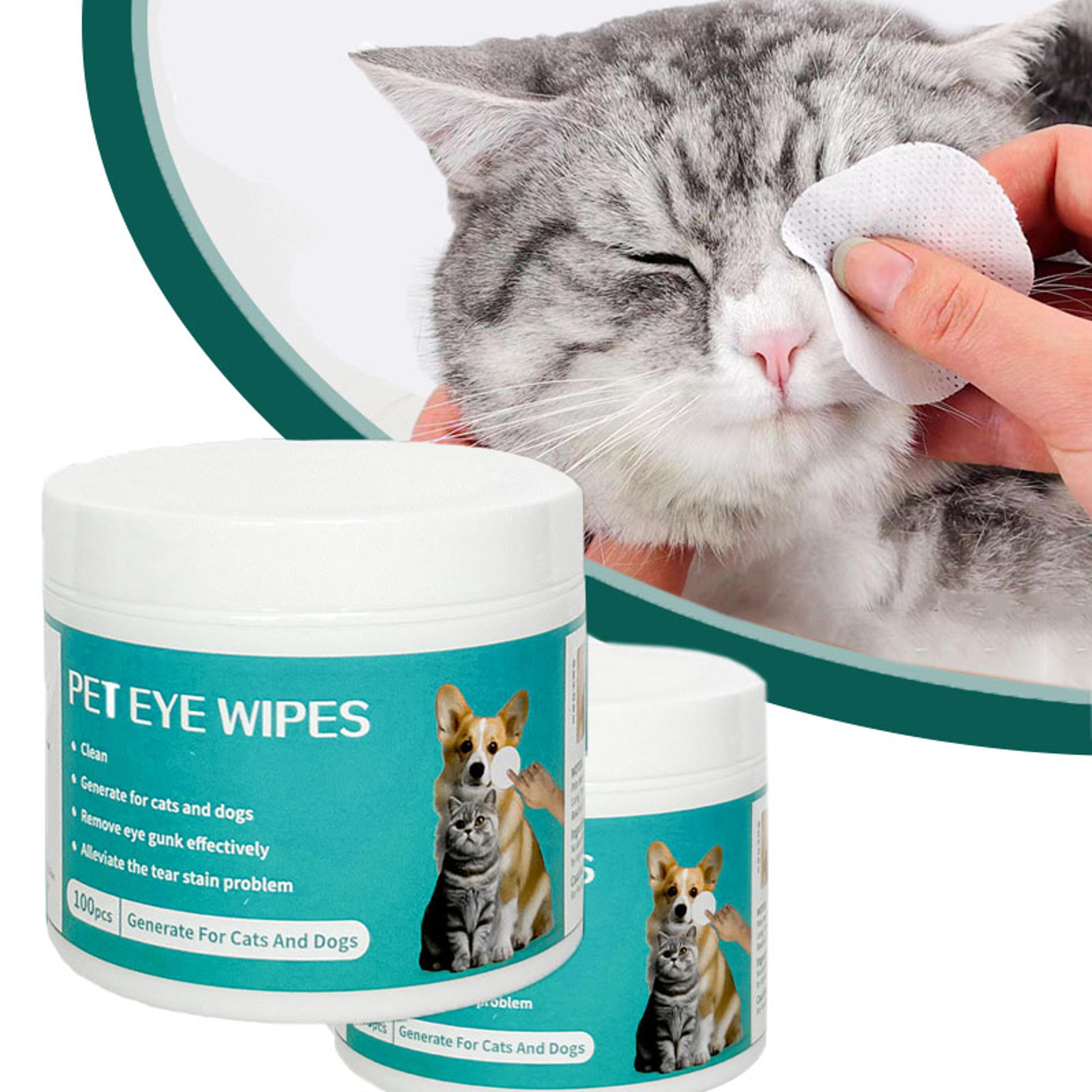 pure sight pet eye wipes for dogs & cats tear stain remover & daily eye cleaner