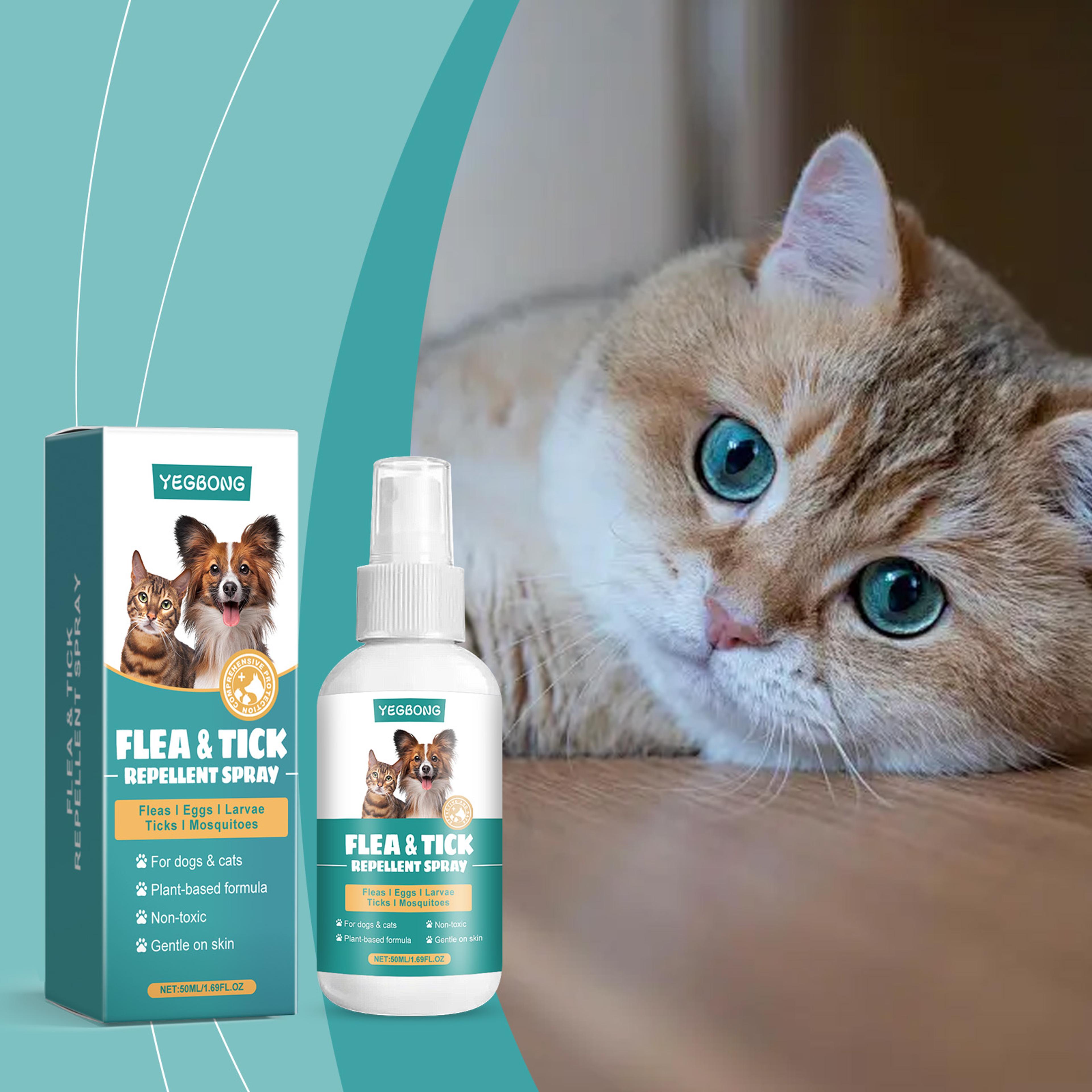 pet shield flea & tick defense spray for cats & dogs flea treatment spray & pet deworming spray