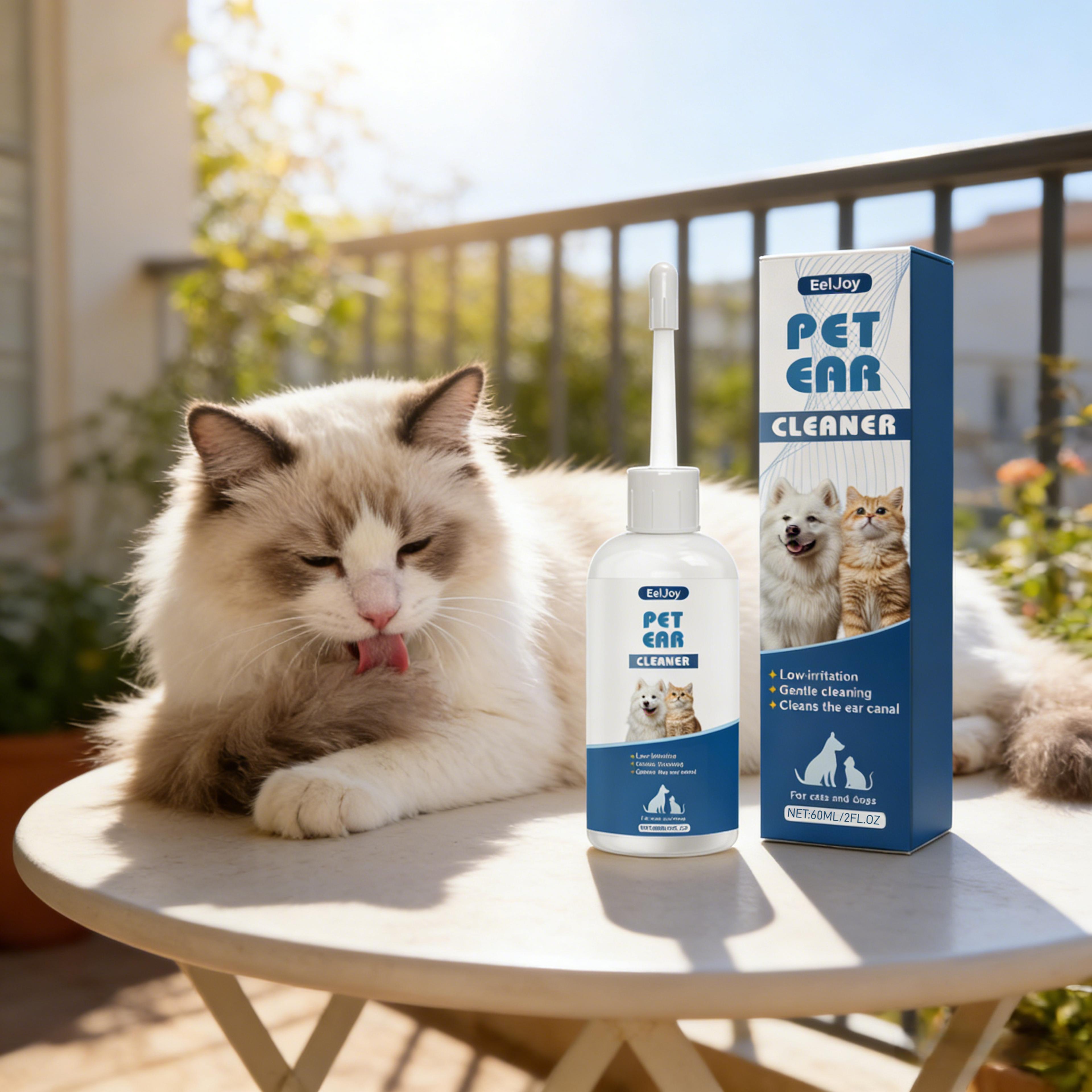 pet pure natural ear cleaner for dogs & cats ear odor remover & pet ear care solution