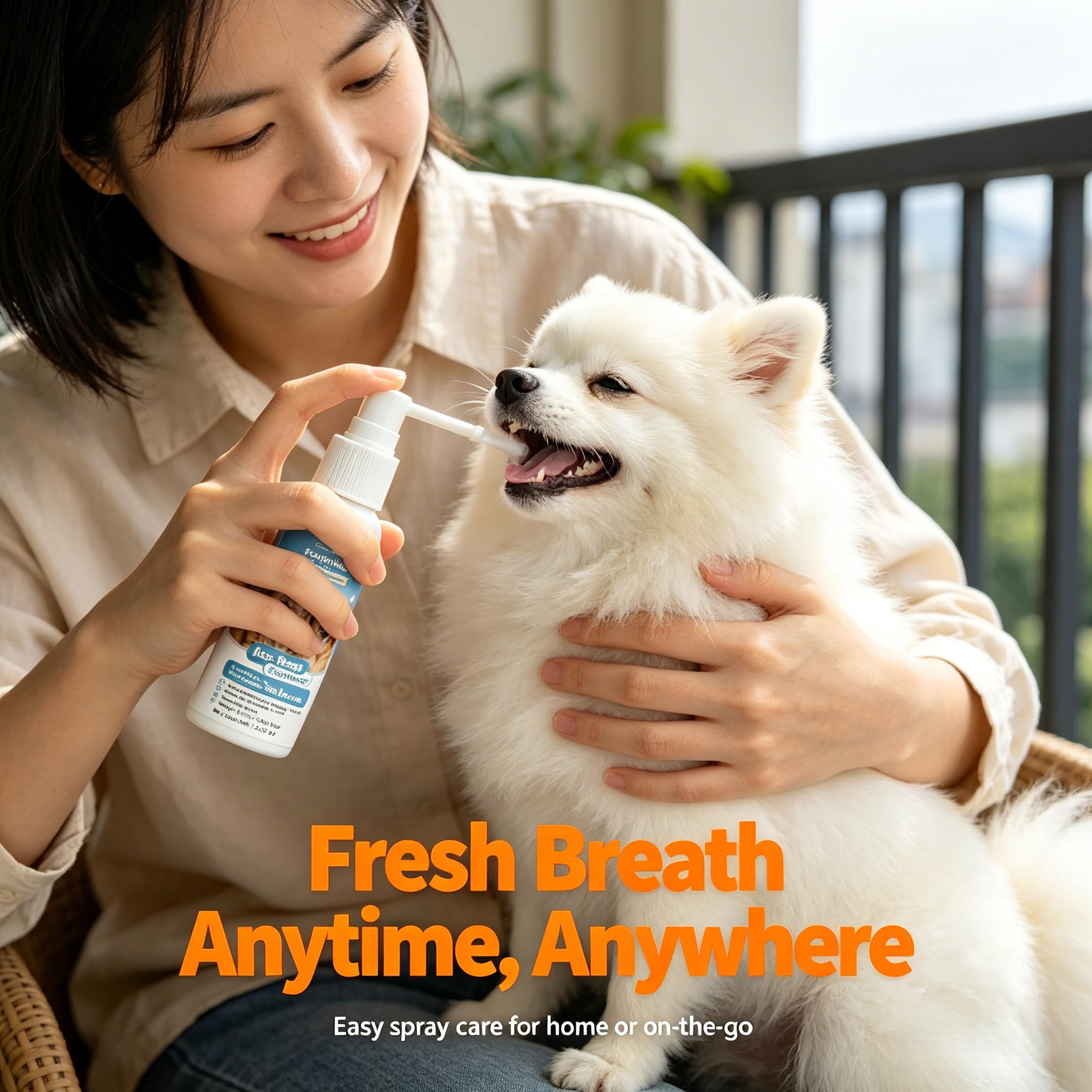 pet smile vanilla oral freshener spray for dogs & cats 60ml