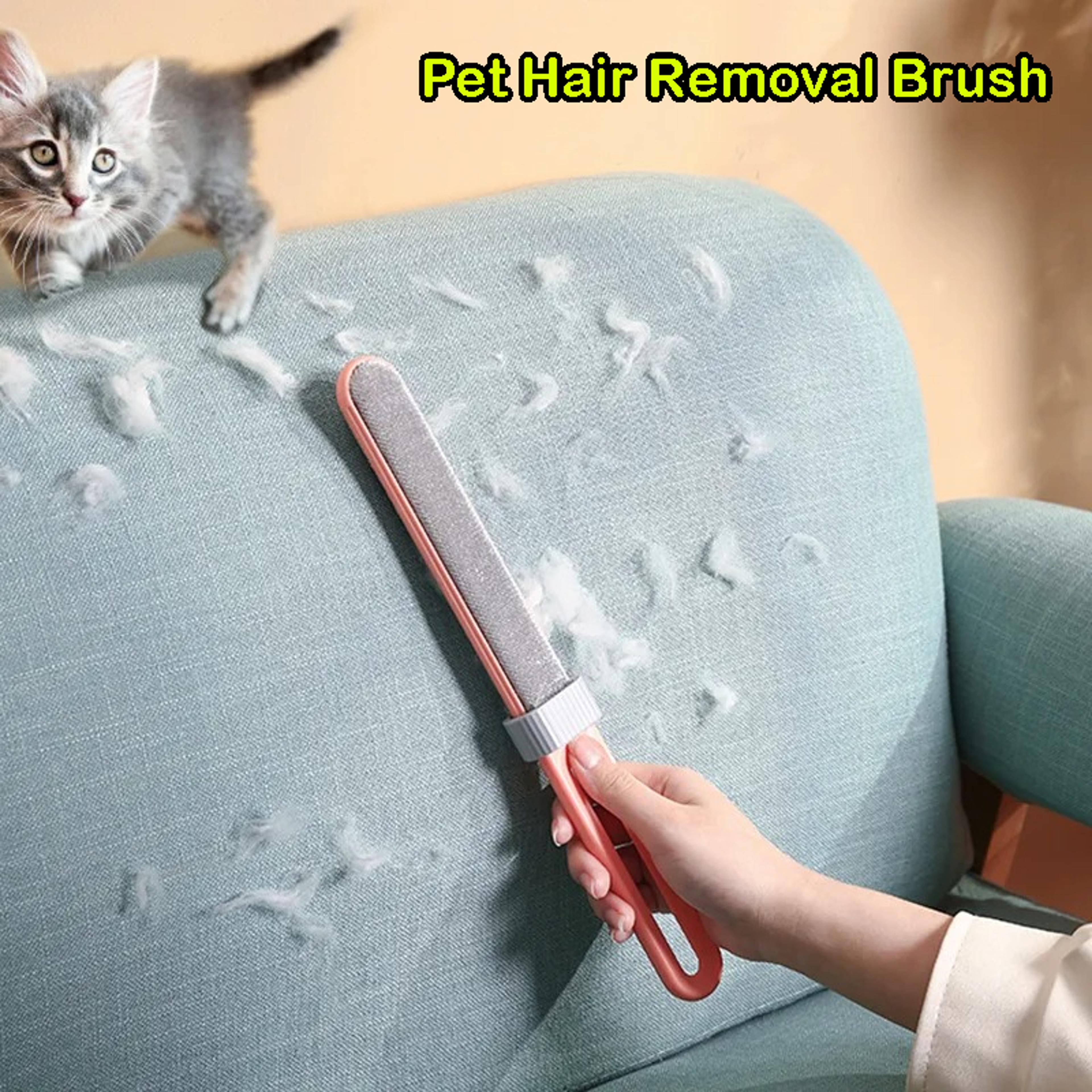 fur sweep reusable pet hair remover brush for clothes, furniture & upholstery