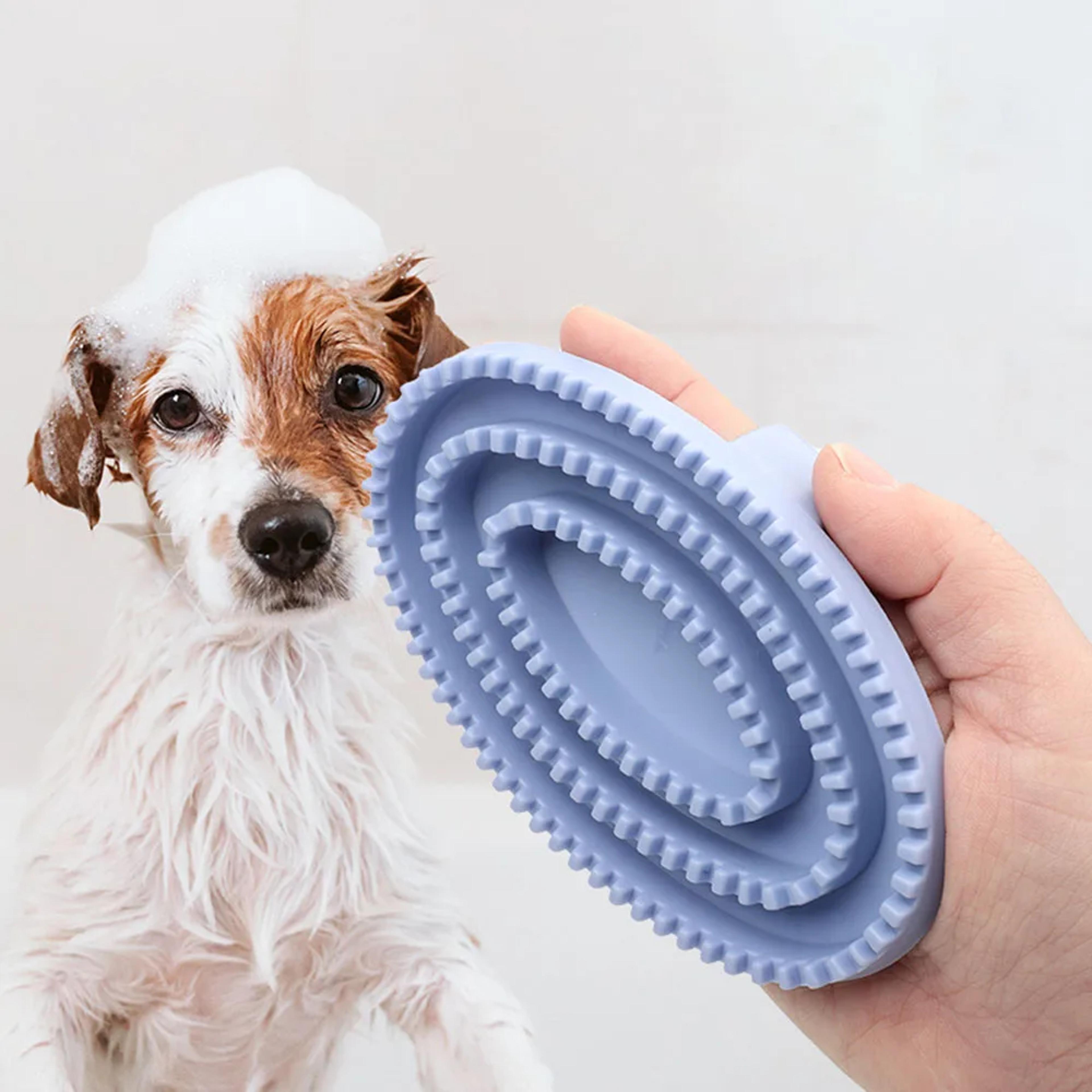 gentle pet grooming brush for cats & dogs cat hair brush & dog grooming brush