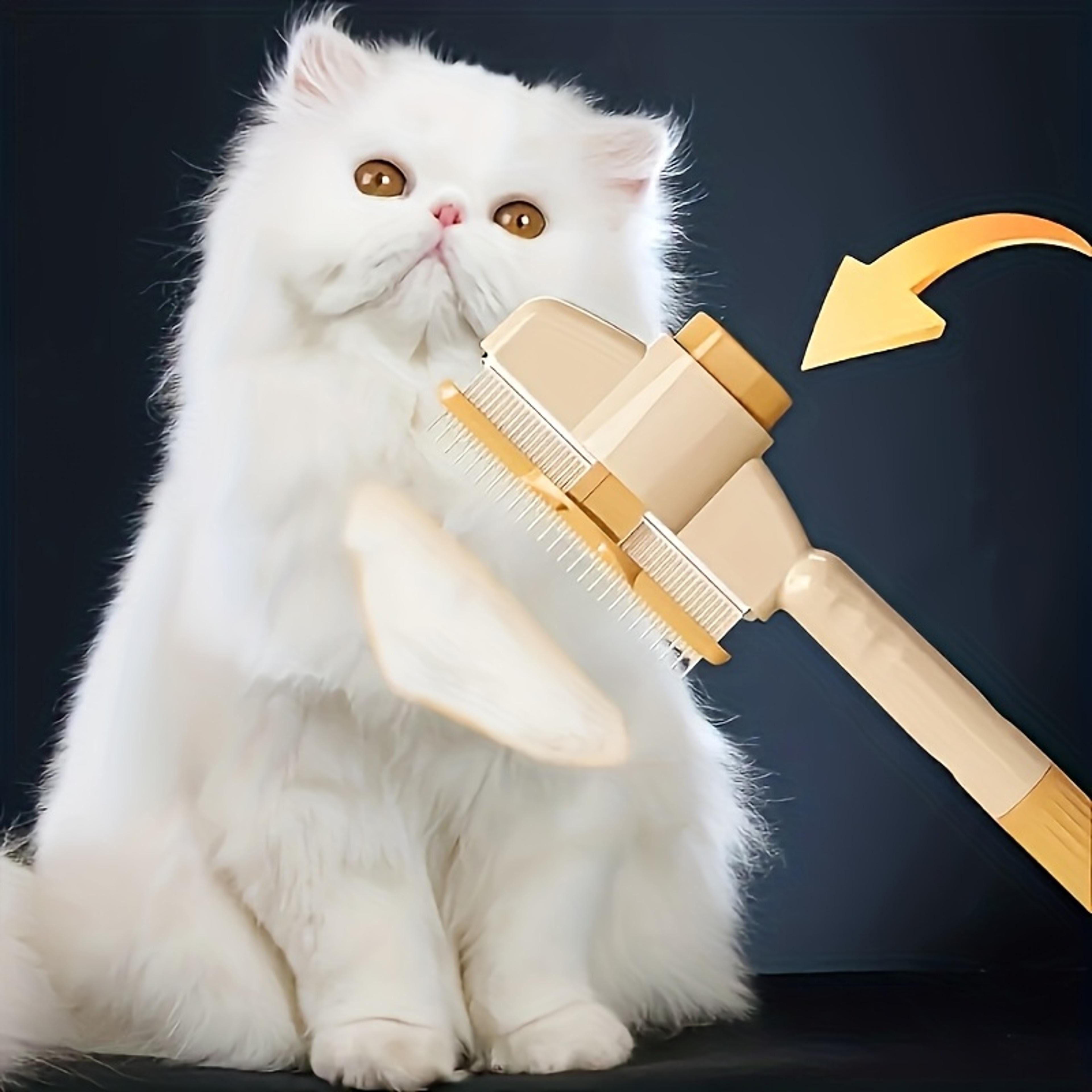 self cleaning pet brush for cats & dogs gentle pet deshedding comb & grooming hair remover