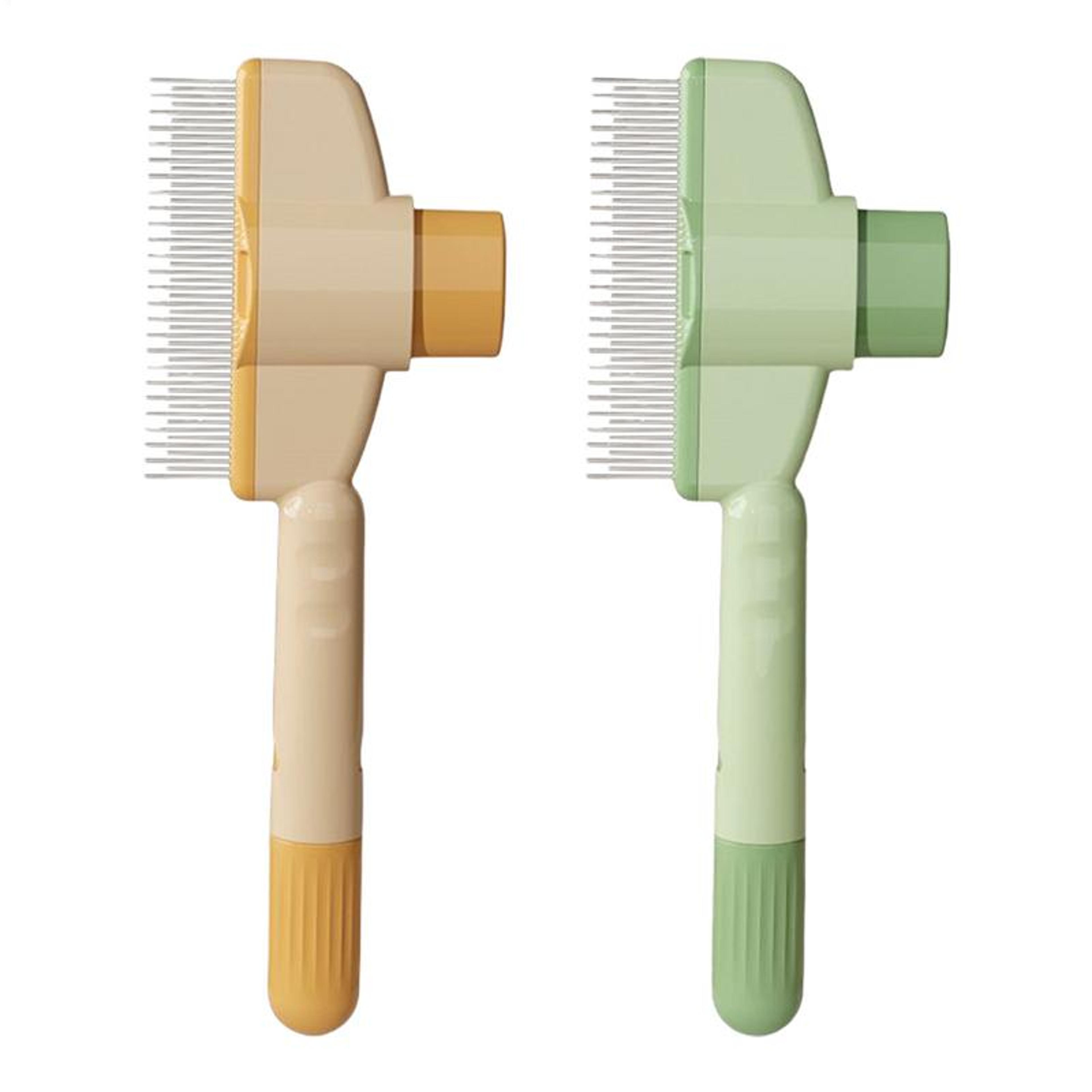 self cleaning slicker brush for dogs & cats pet grooming brush with deshedding & detangling