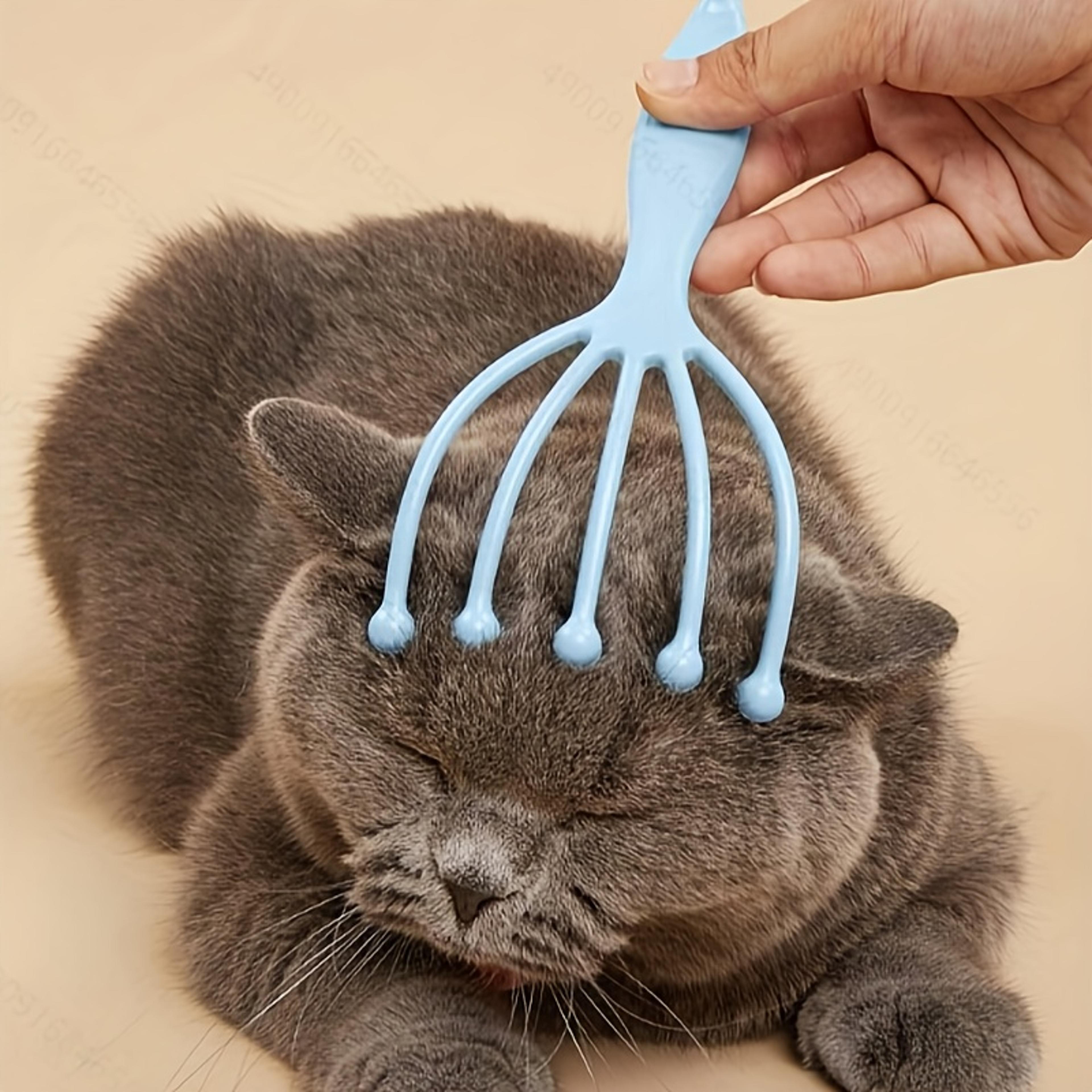 comfort paws pet grooming massager interactive five-prong massage ball for dogs & cats