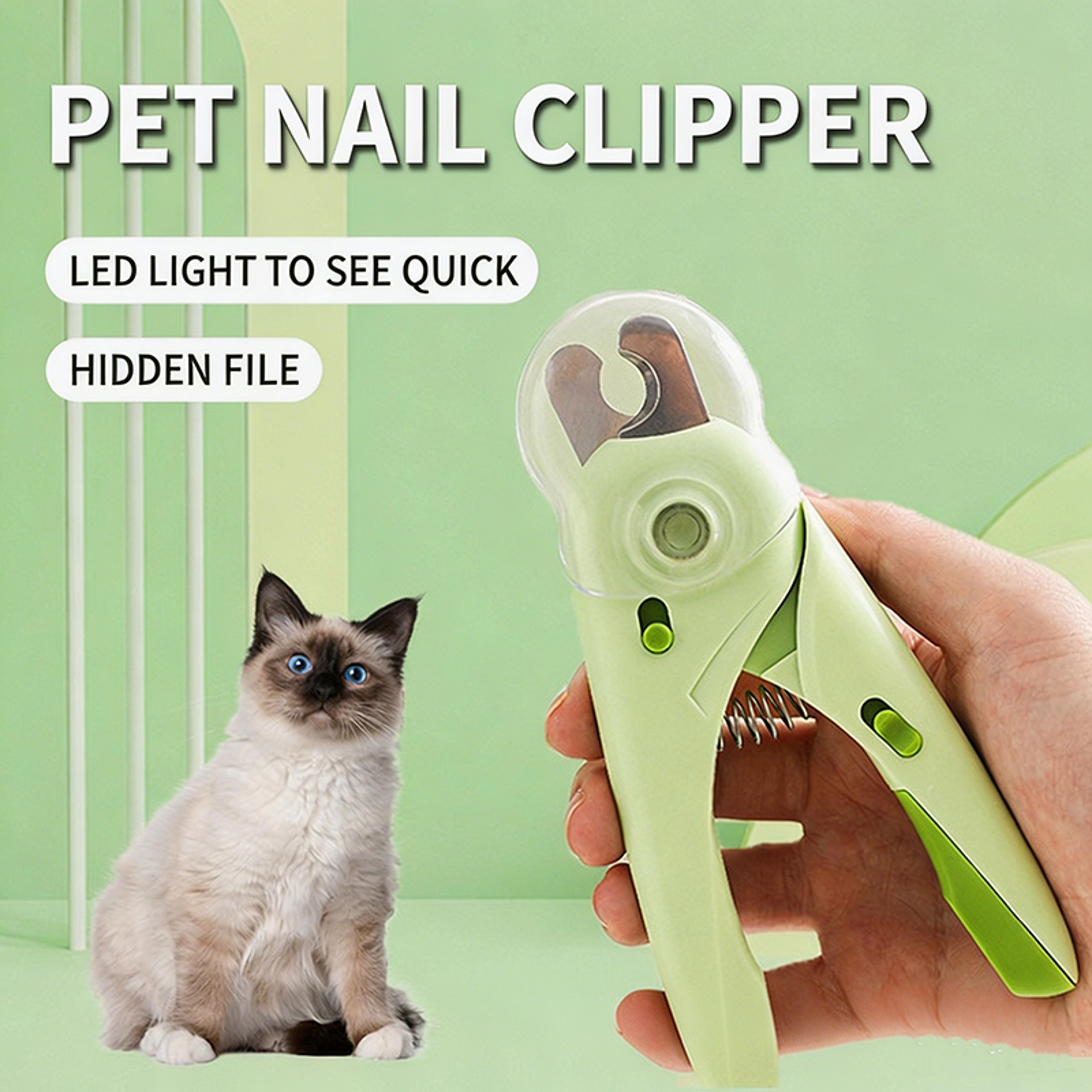 anti splash pet nail clippers stainless steel dog nail clippers & cat nail trimmer