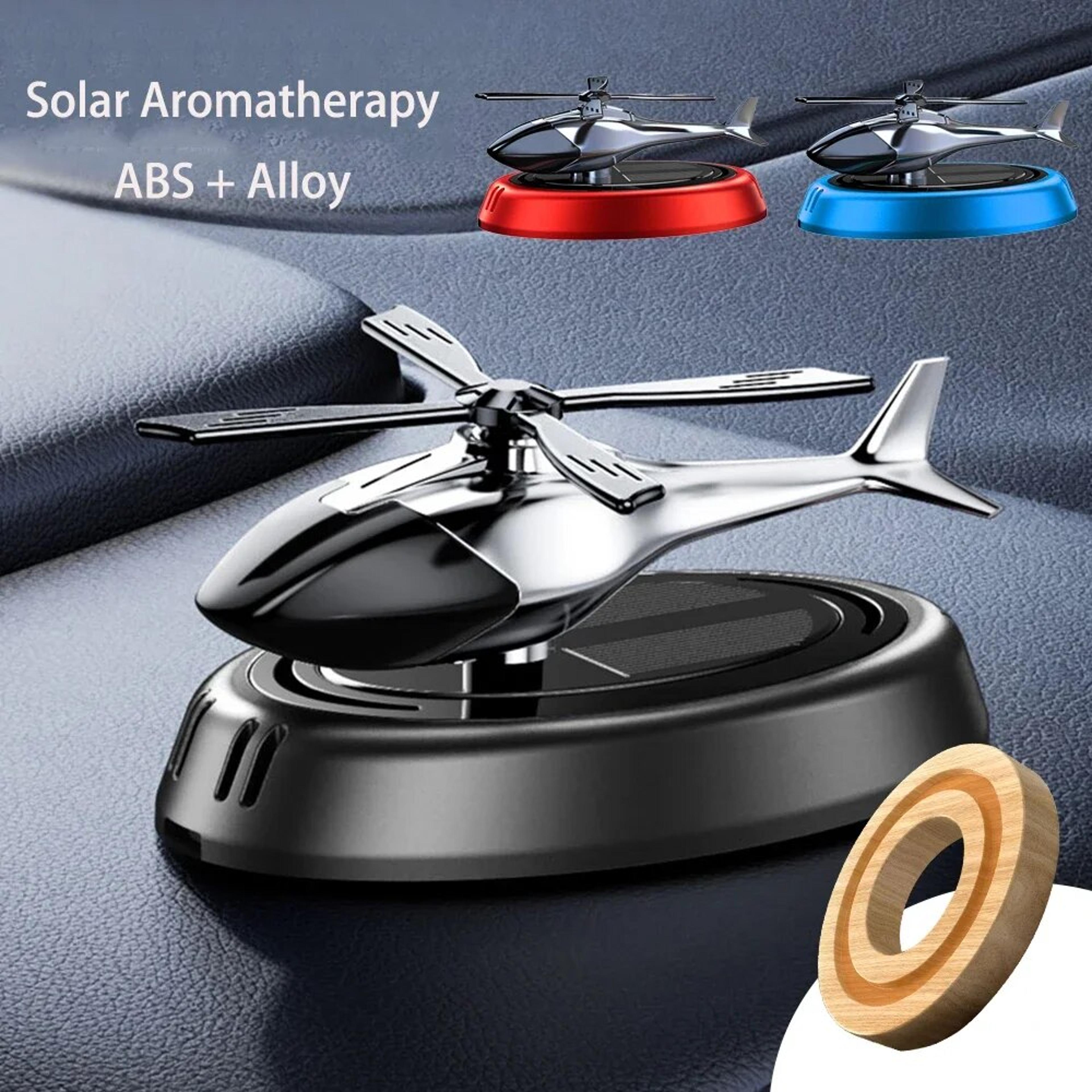 solar aromatherapy car air freshener: rotation helicopter design