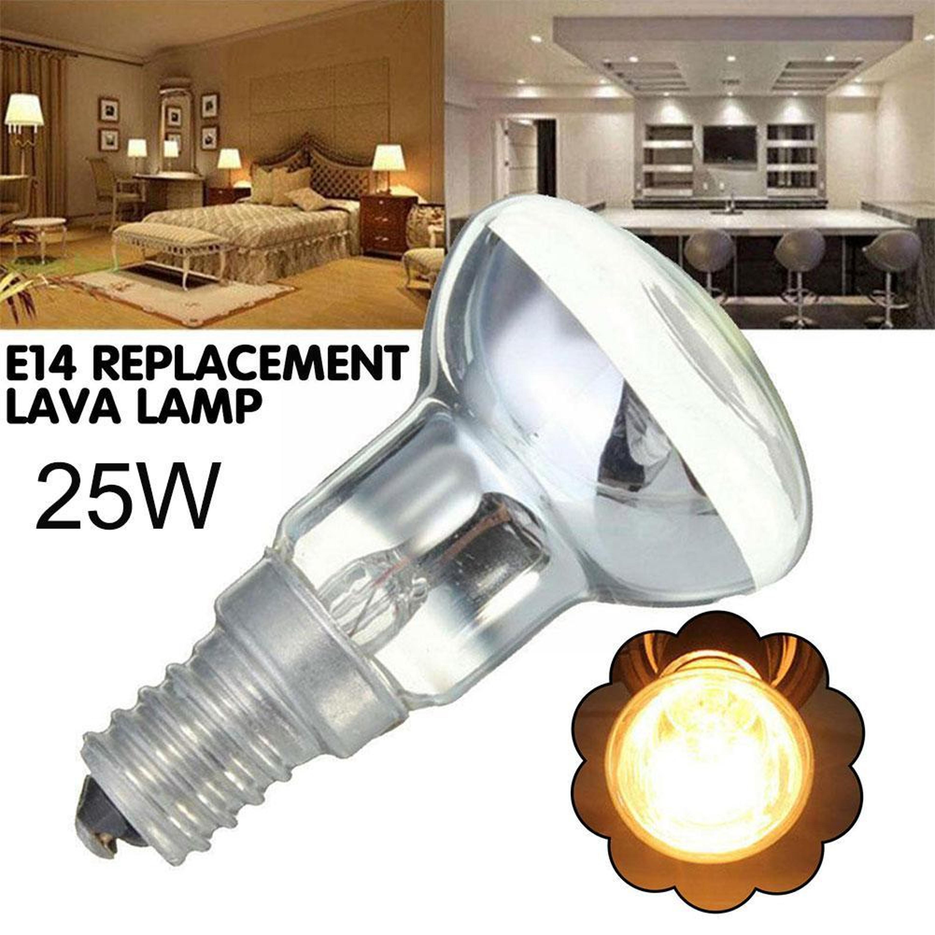 e14 r39 25w replacement lava lamp spotlight bulbs - clear incandescent screw-in reflector