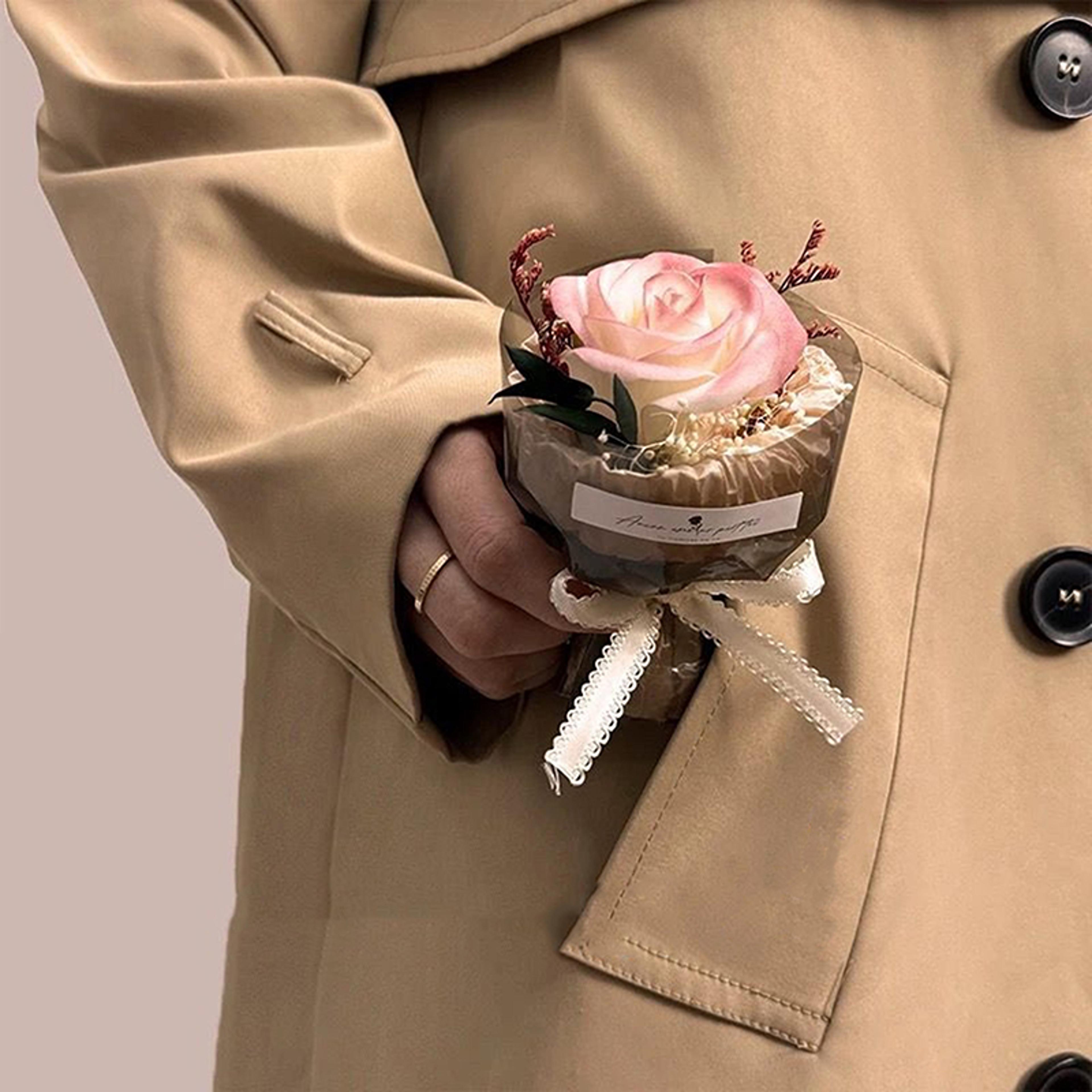 mini pocket-meeting small bouquet, rose sunflower eternal flower, artificial flower gift box for valentine day, birthday