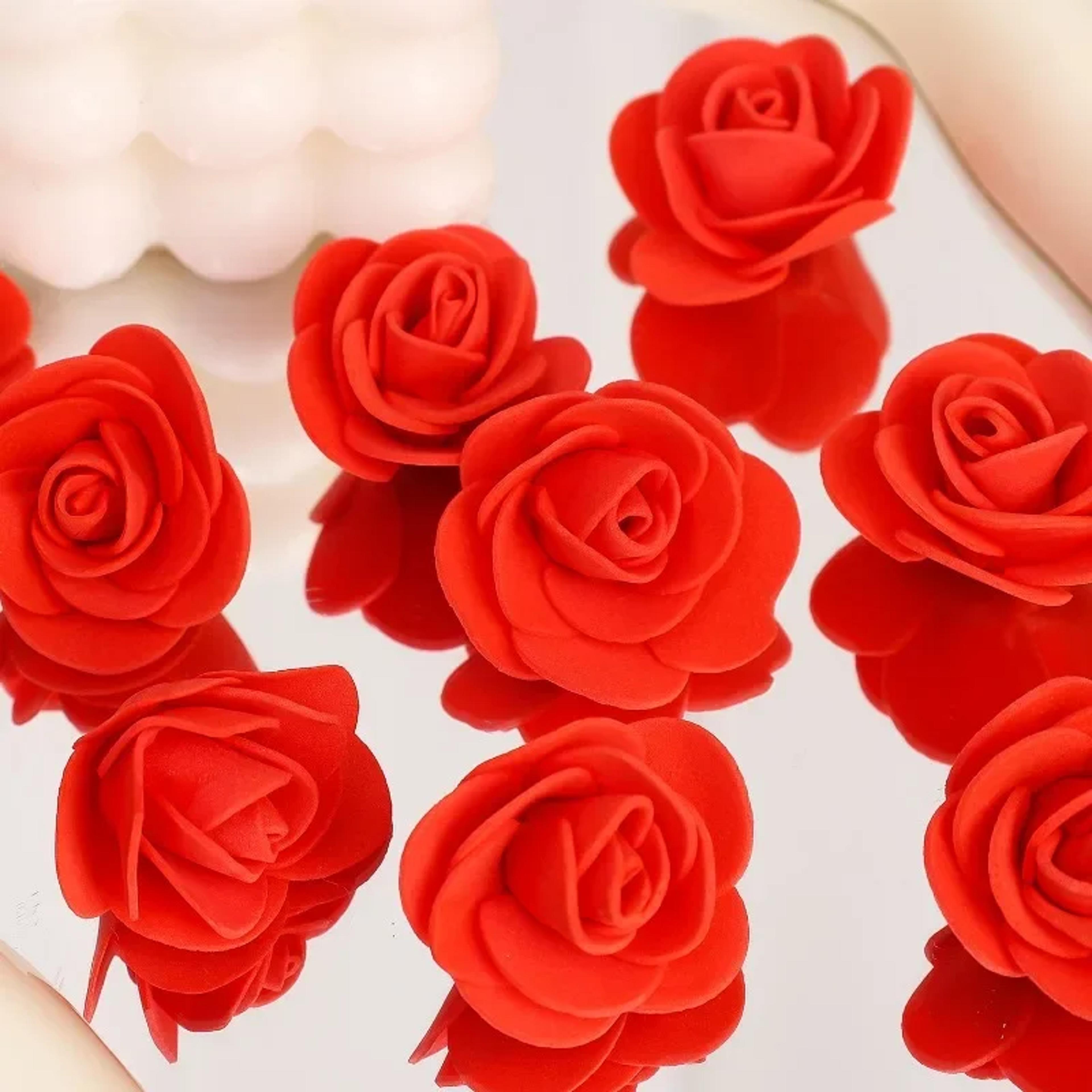 artificial rose flower heads, foam roses for diy wedding, baby shower, home decorations, party centerpieces