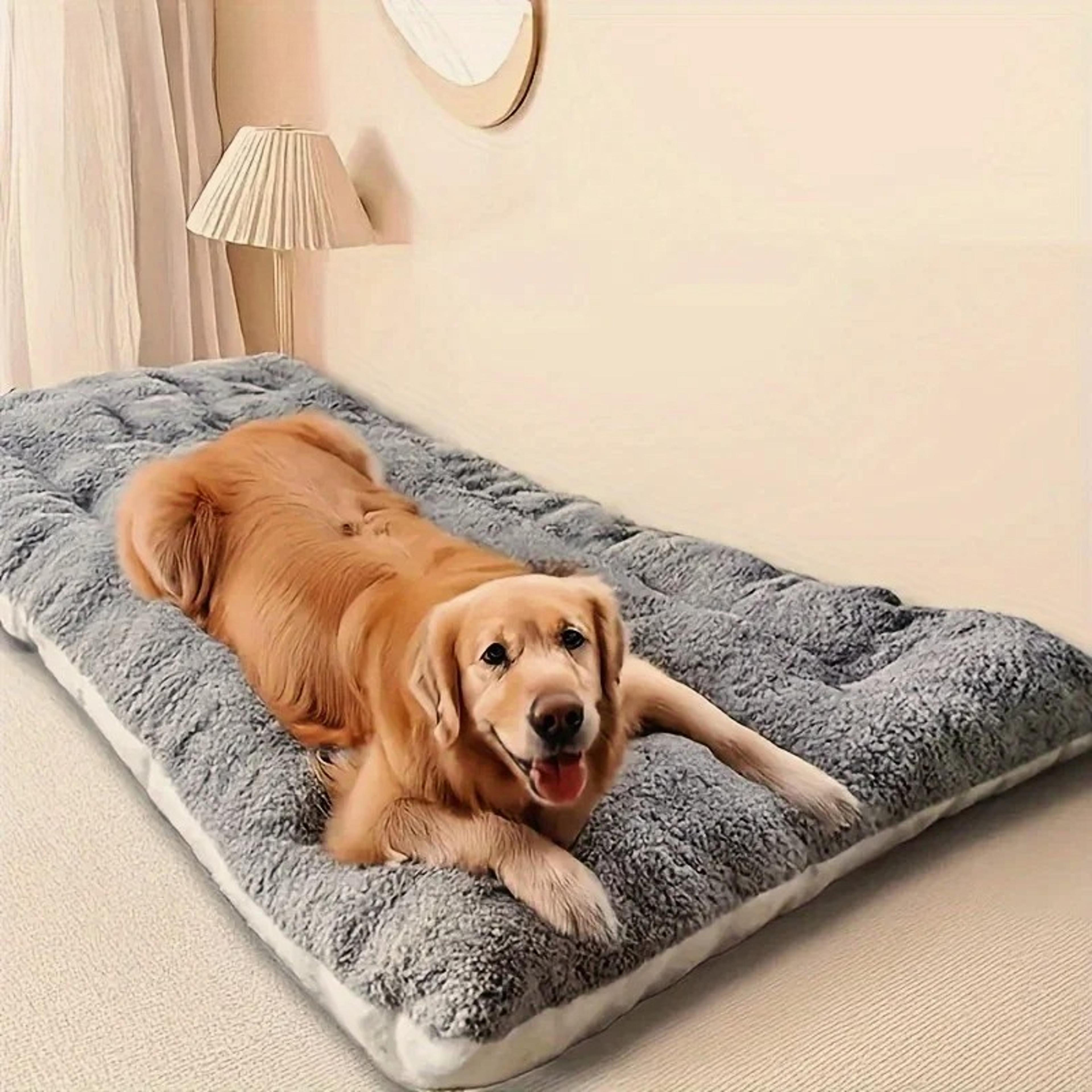 large plush dog bed sofa thickened super soft polyester mat for small, medium, and large dogs