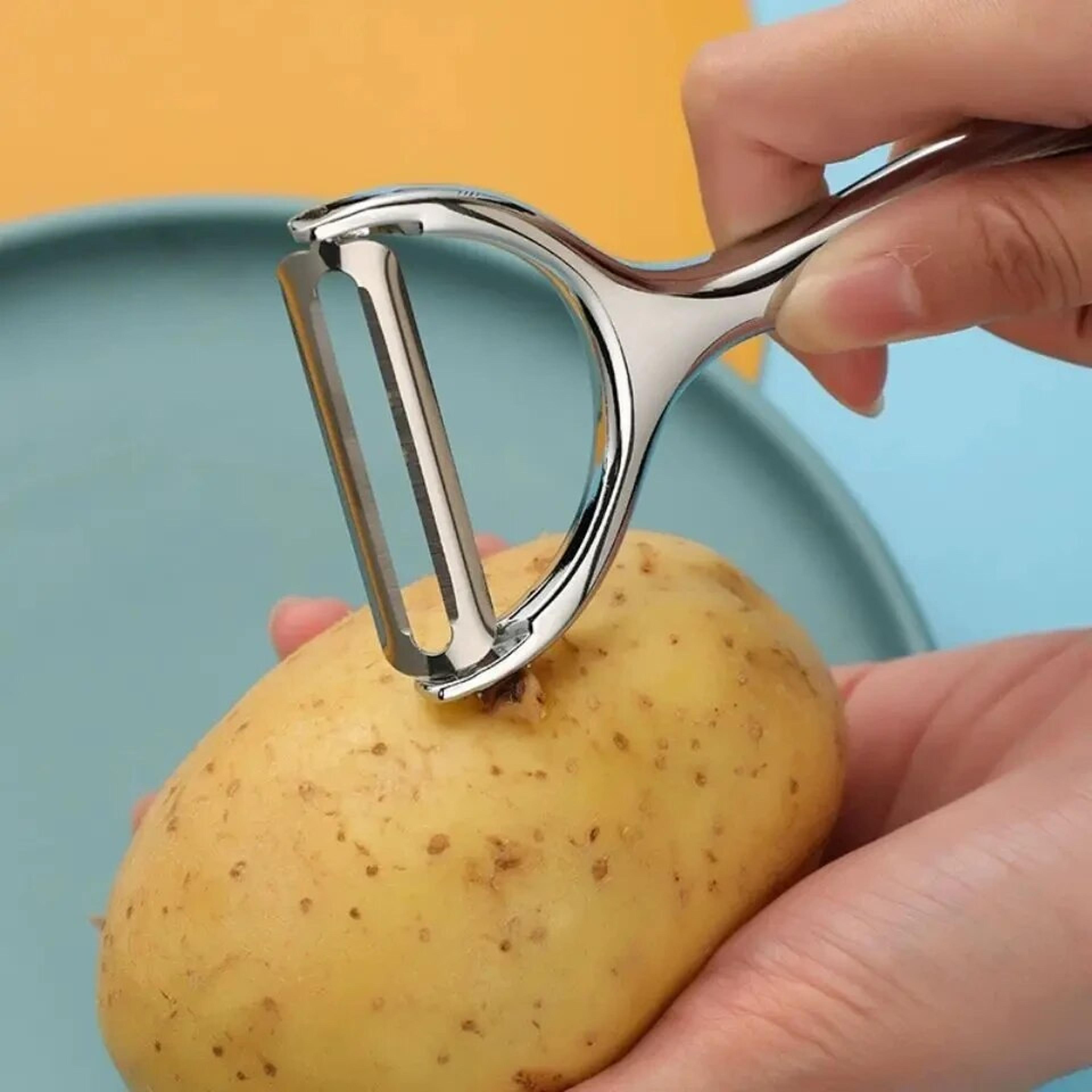 stainless steel multi function vegetable peeler and grater potato, carrot, fruit tool for kitchen use