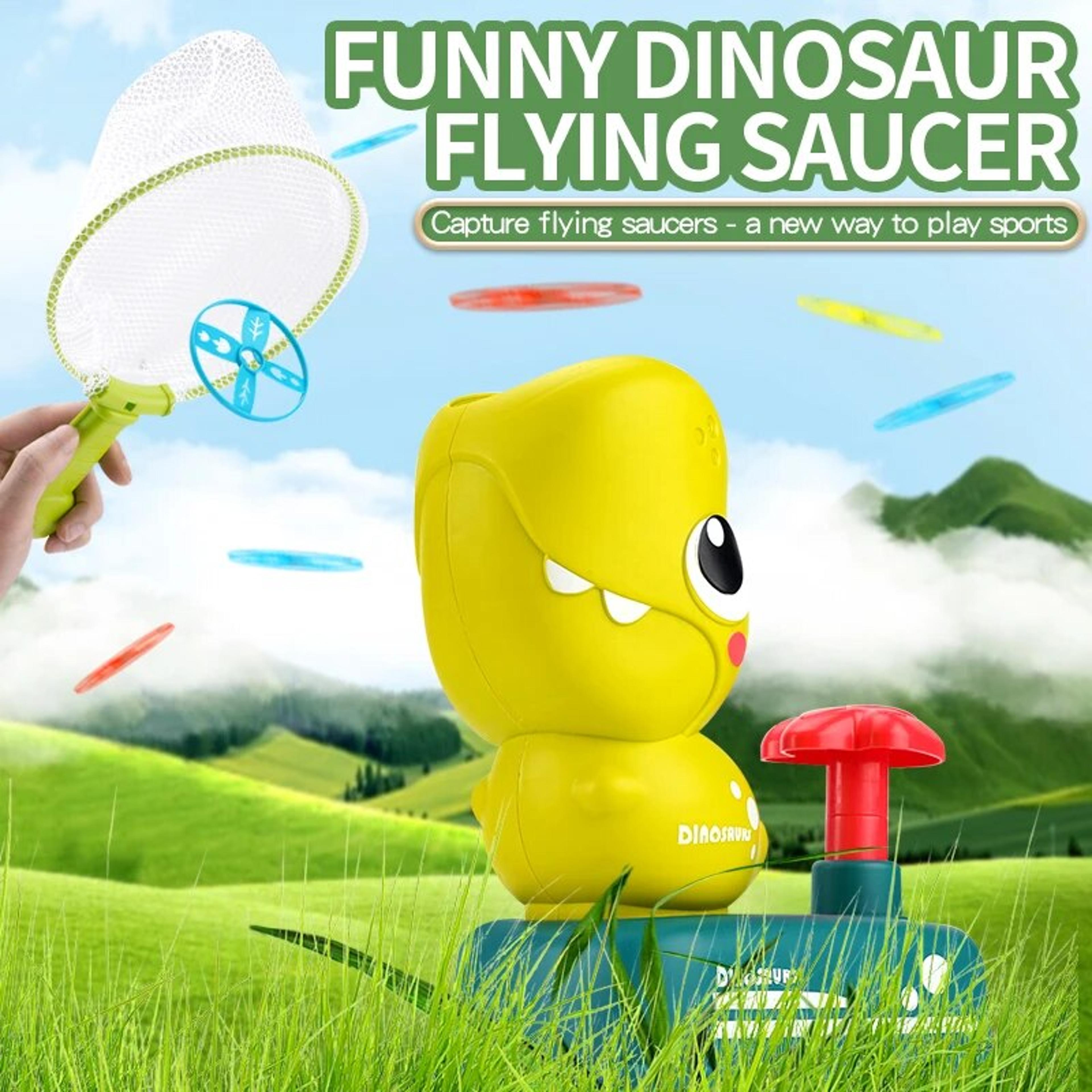 skylift flying disc launcher for kids outdoor foot launcher toy