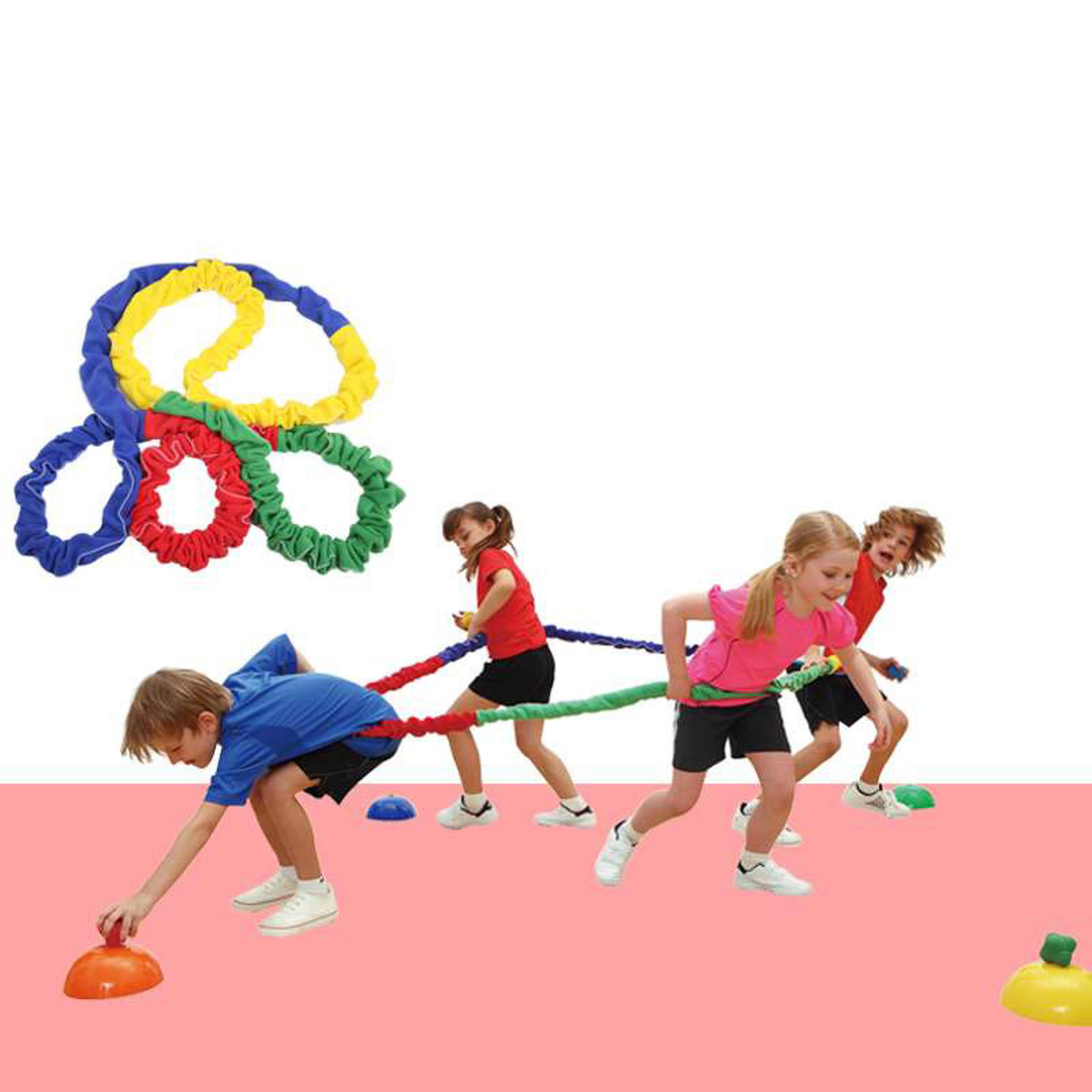 kids sensory rope team building game for active group play