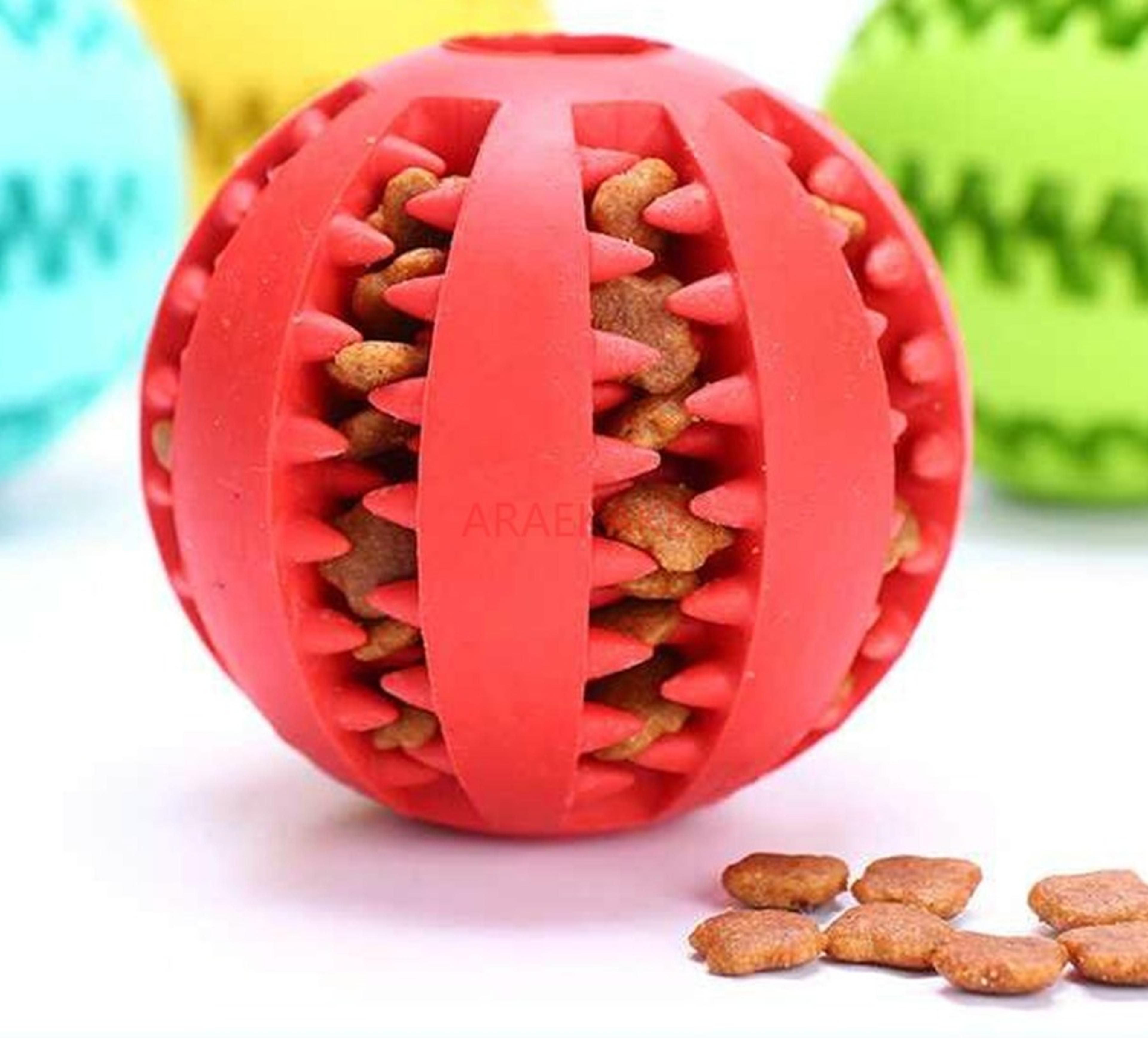 dental treat reward ball for dogs interactive chew toy
