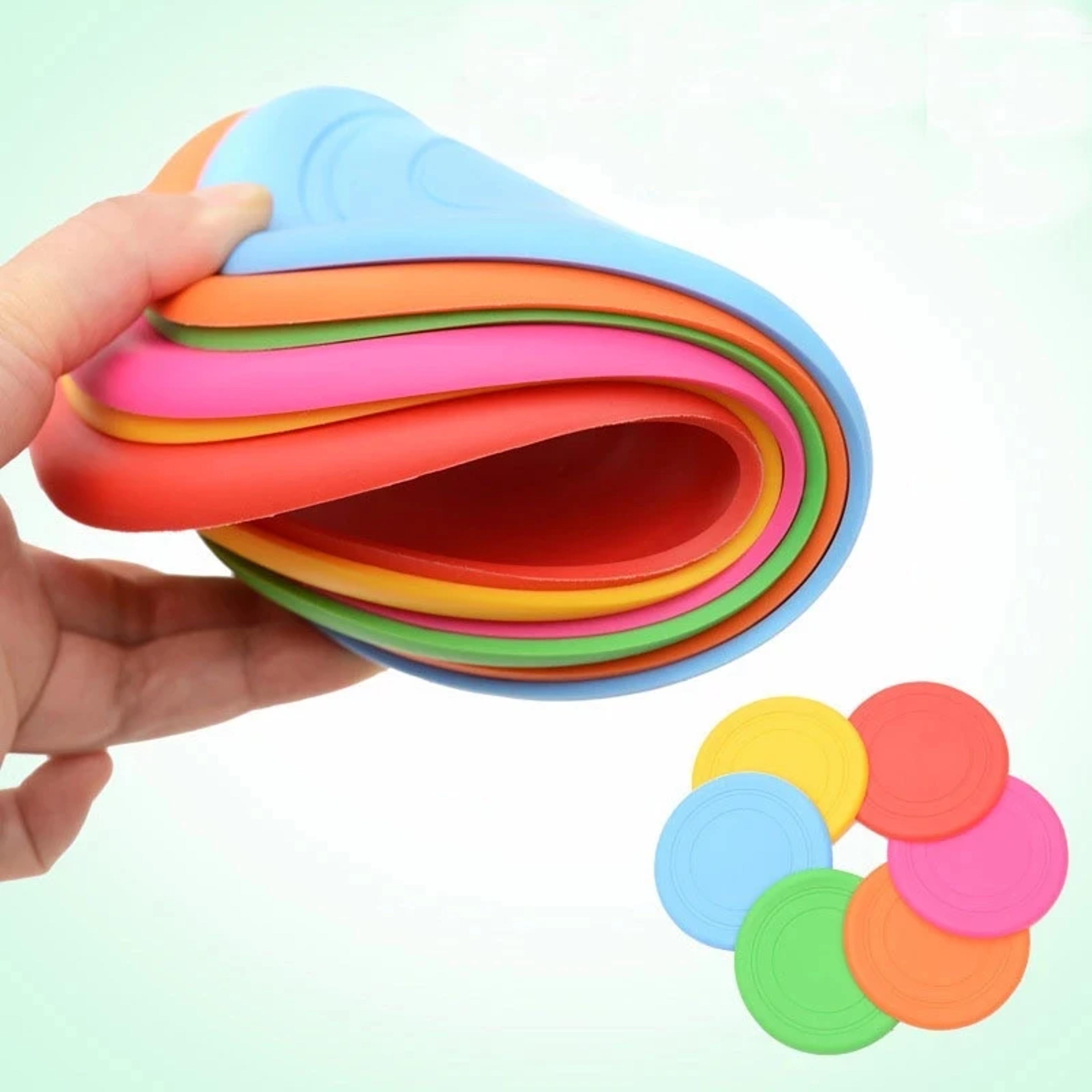 soft silicone dog flying disc fetch toy for training and active play