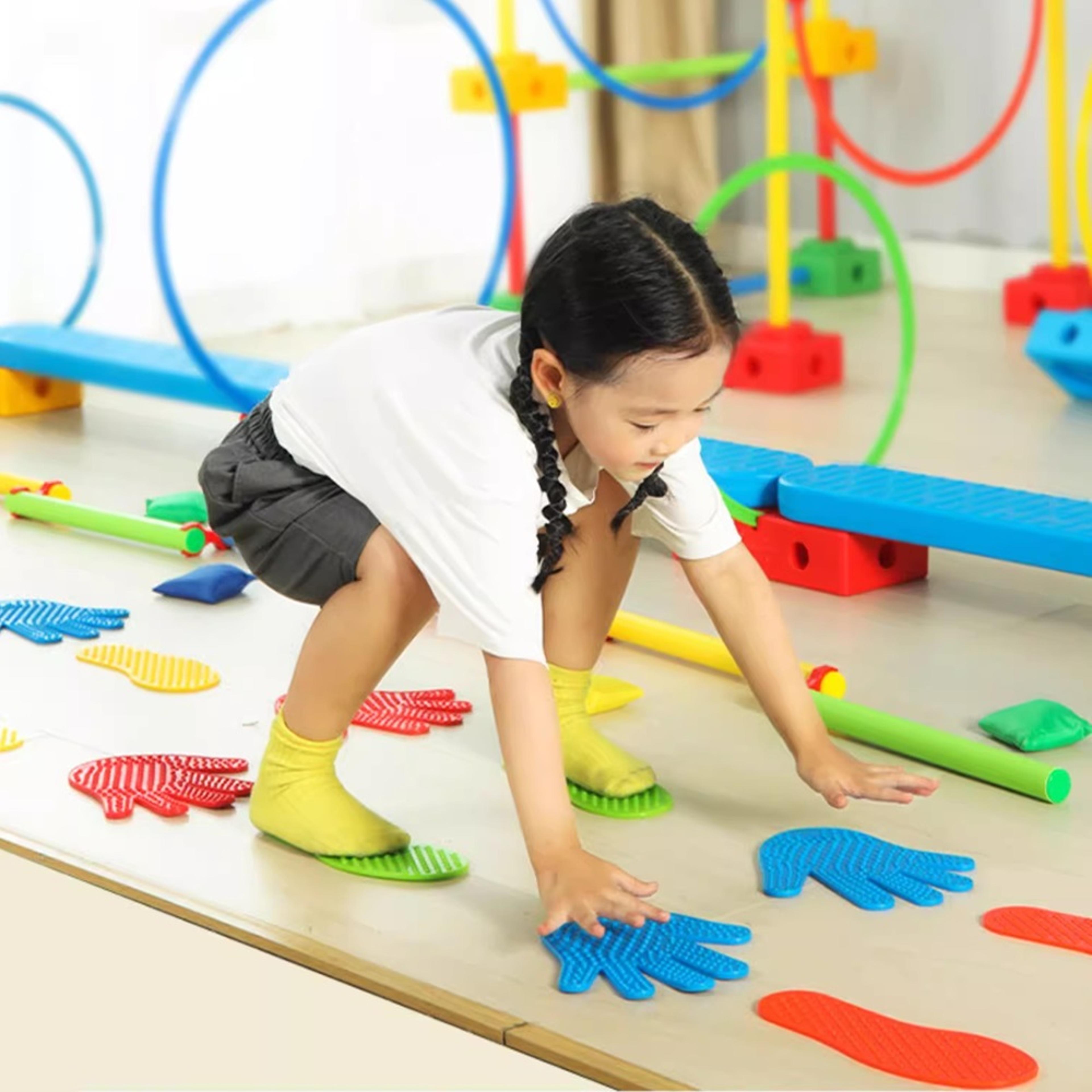 kids sensory stepping stones balance game for coordination and active play