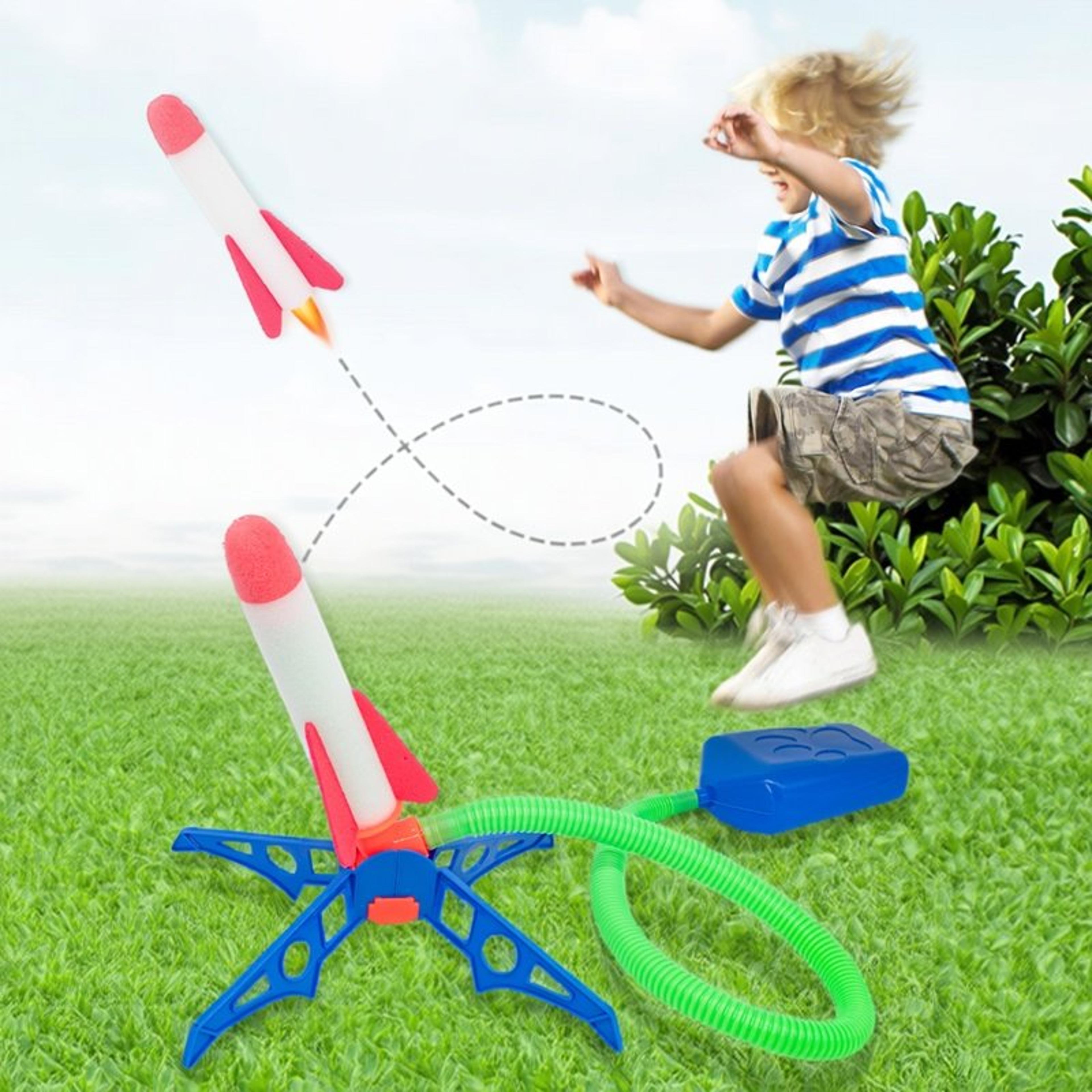 kids foot pump rocket launcher outdoor toy for kids
