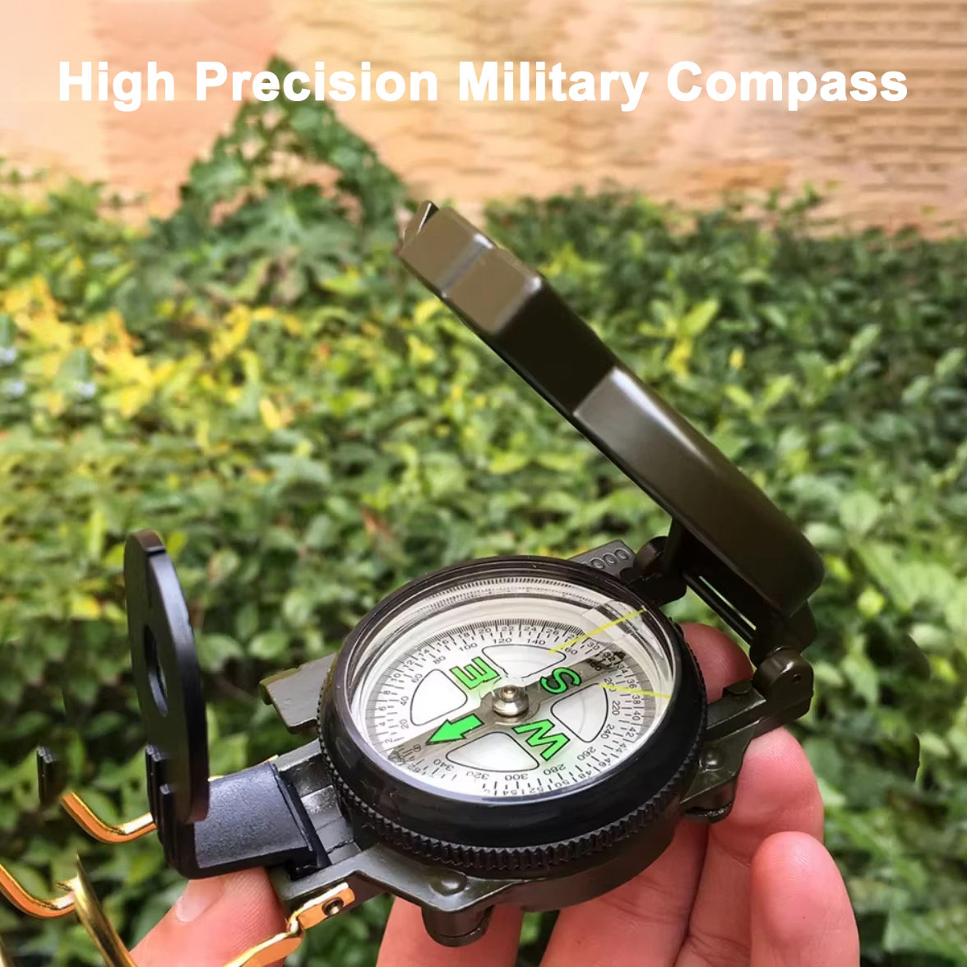 military compass for hiking and survival navigation