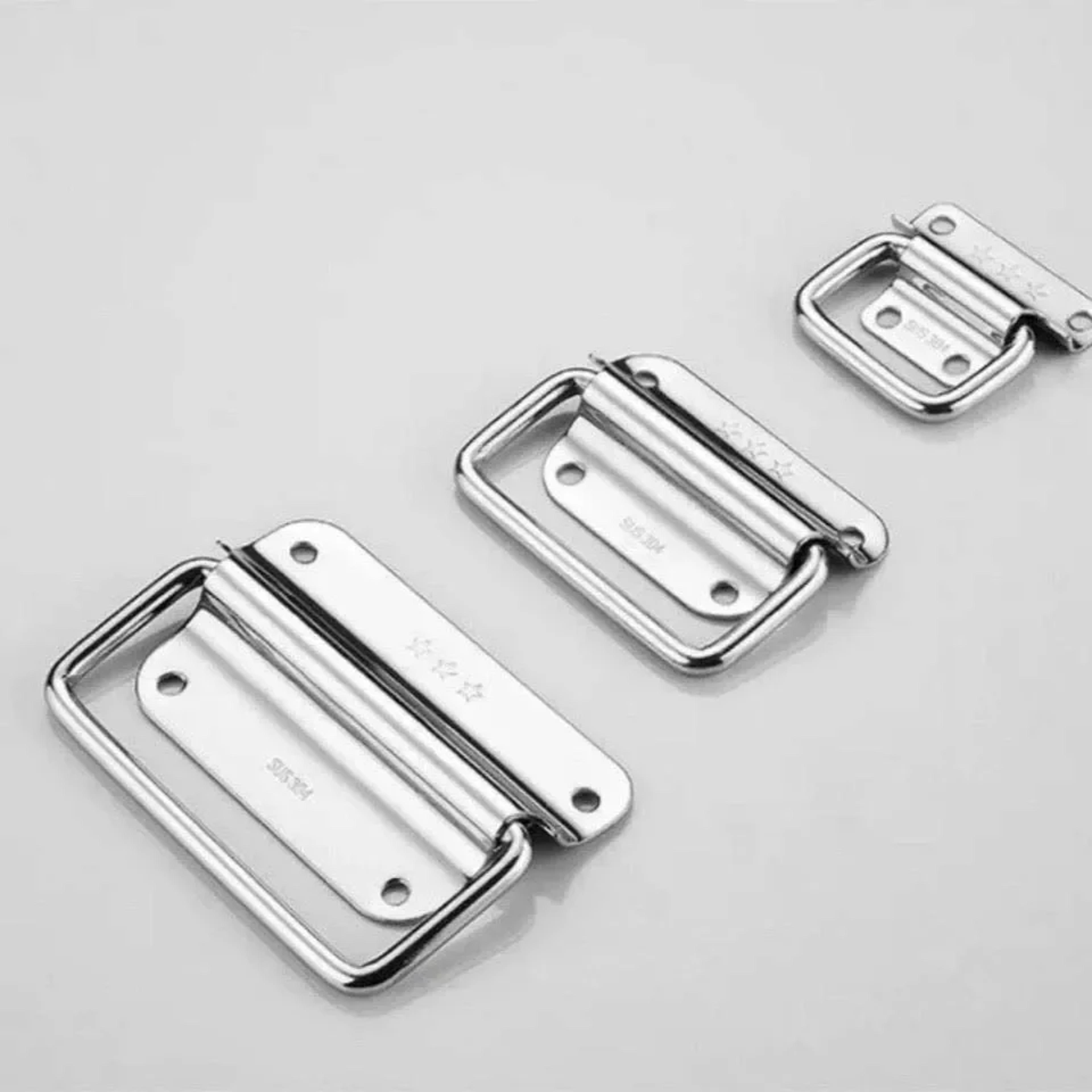 heavy duty stainless steel folding handle for toolbox and industrial cabinets