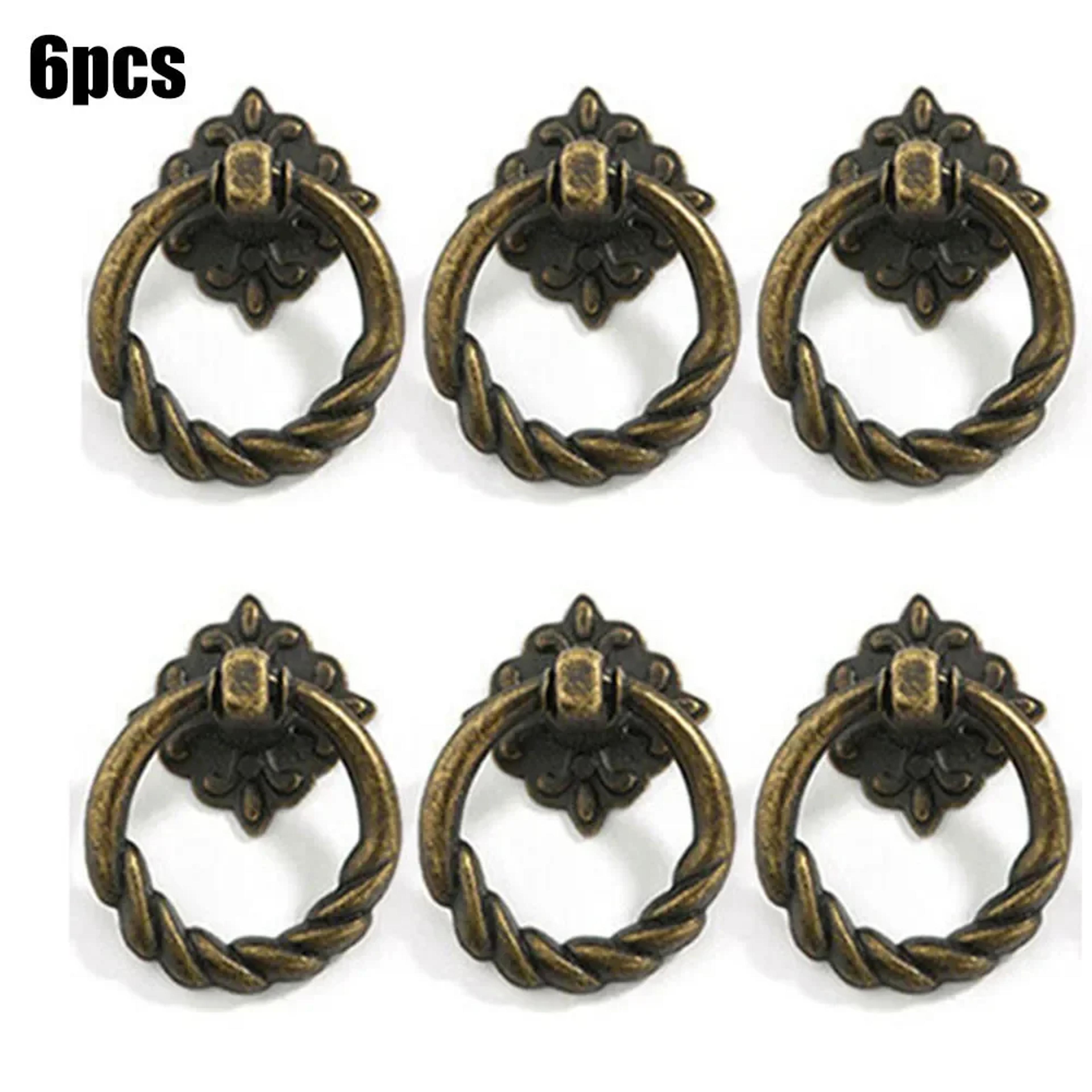 retro antique brass cabinet door pulls vintage cupboard handles for furniture decor