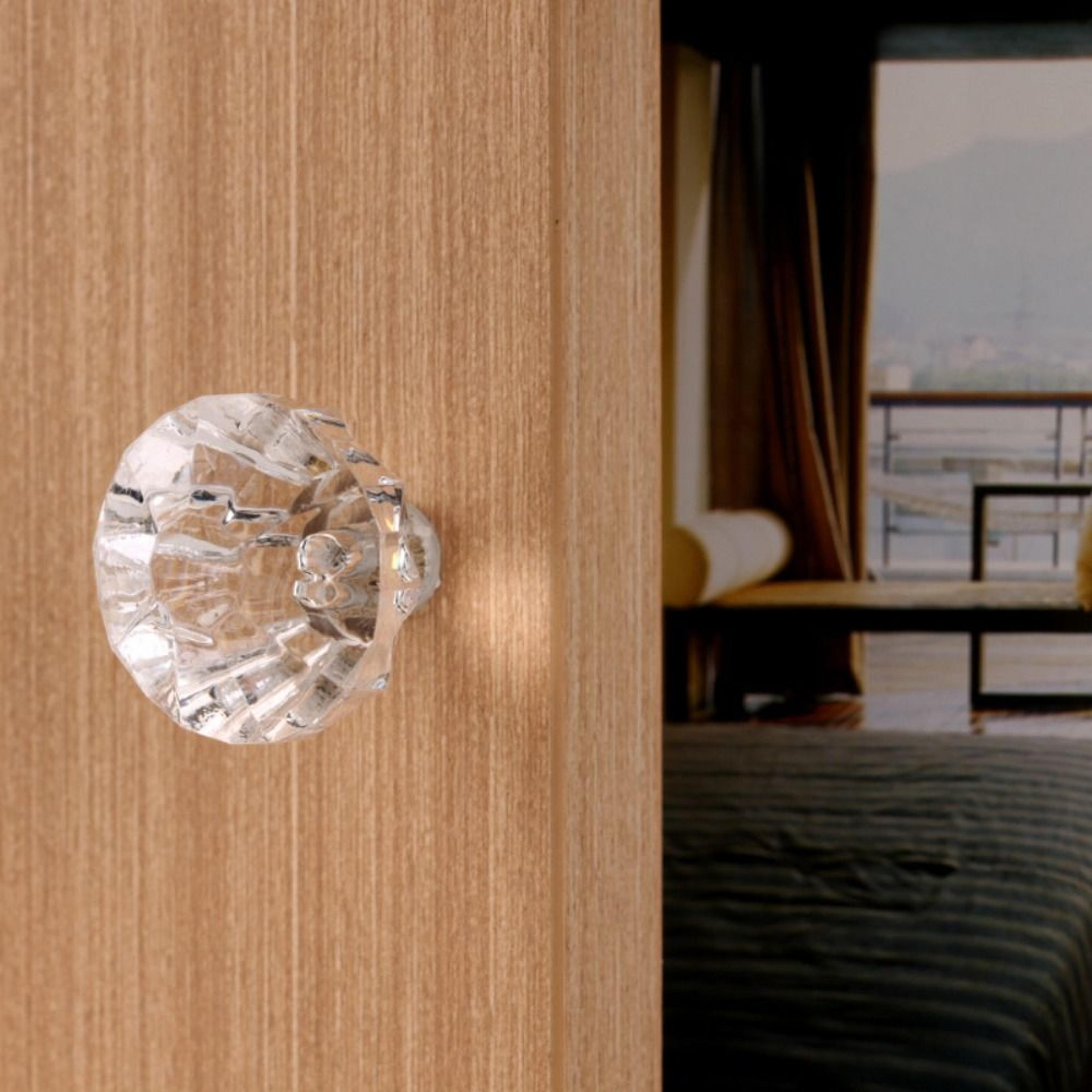 clear crystal cabinet knob single hole acrylic drawer pull for dresser kitchen cabinet