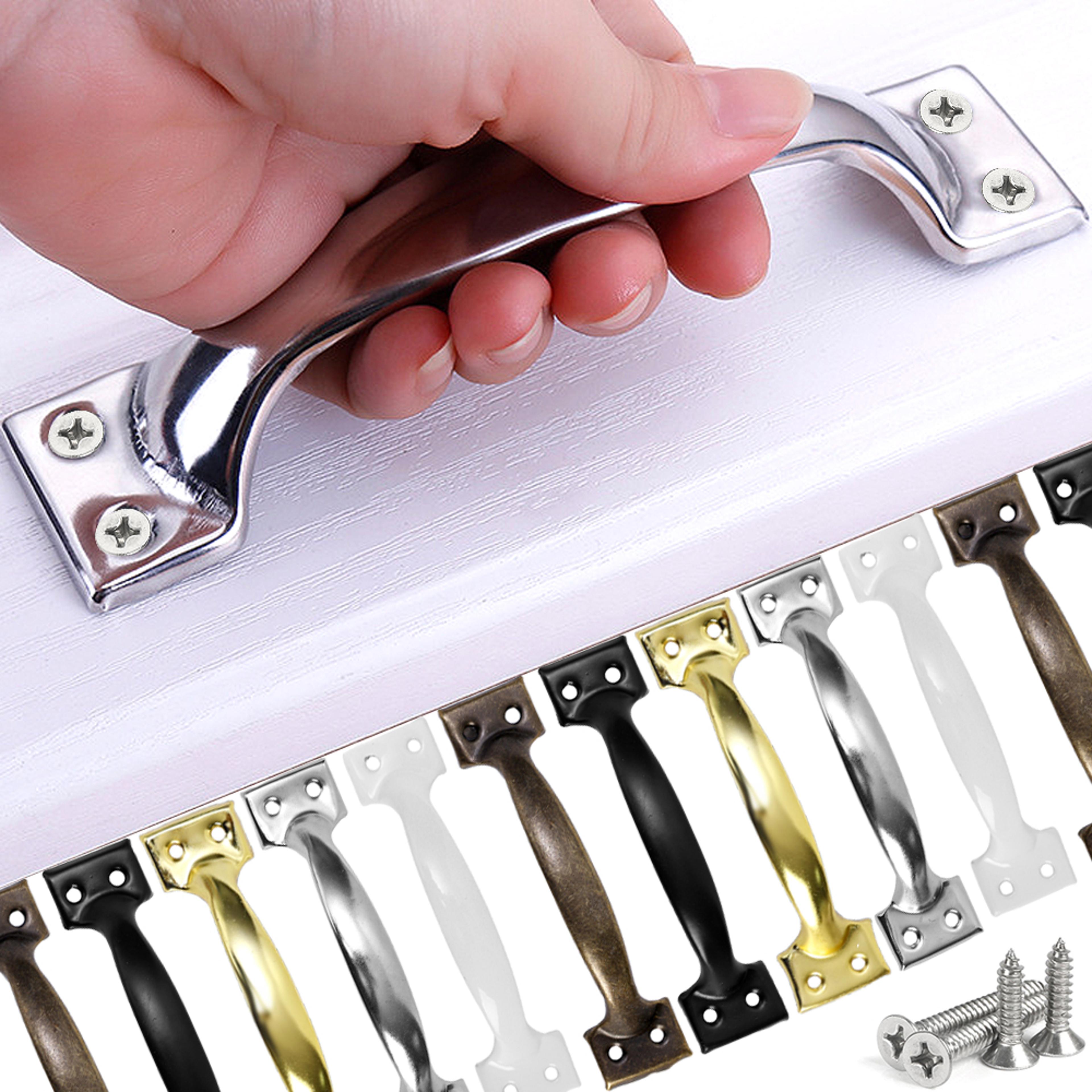 modern curved cabinet handles durable drawer pulls for wardrobes and furniture