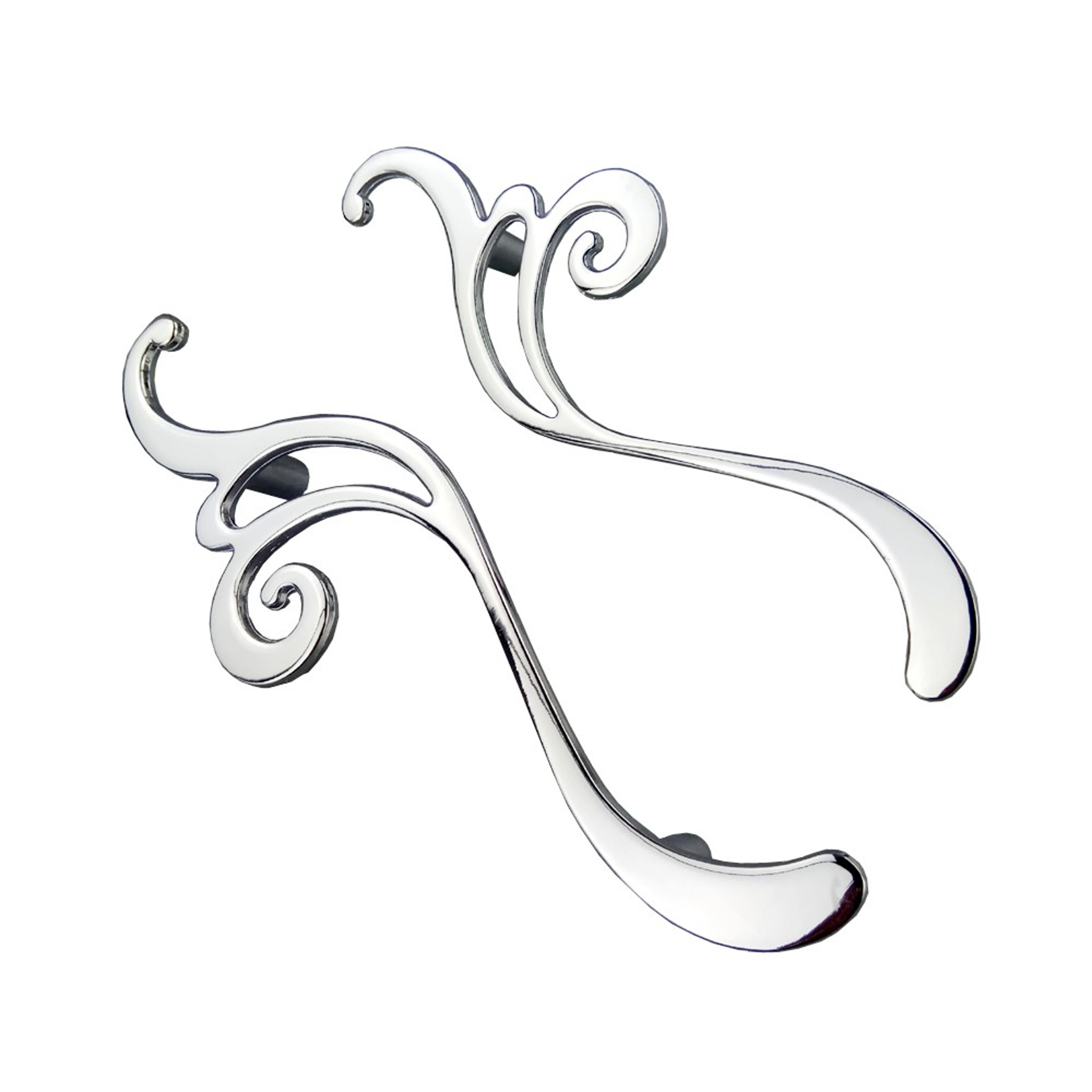 modern chrome flower cabinet knob and drawer pull for kitchen cabinets and wardrobes