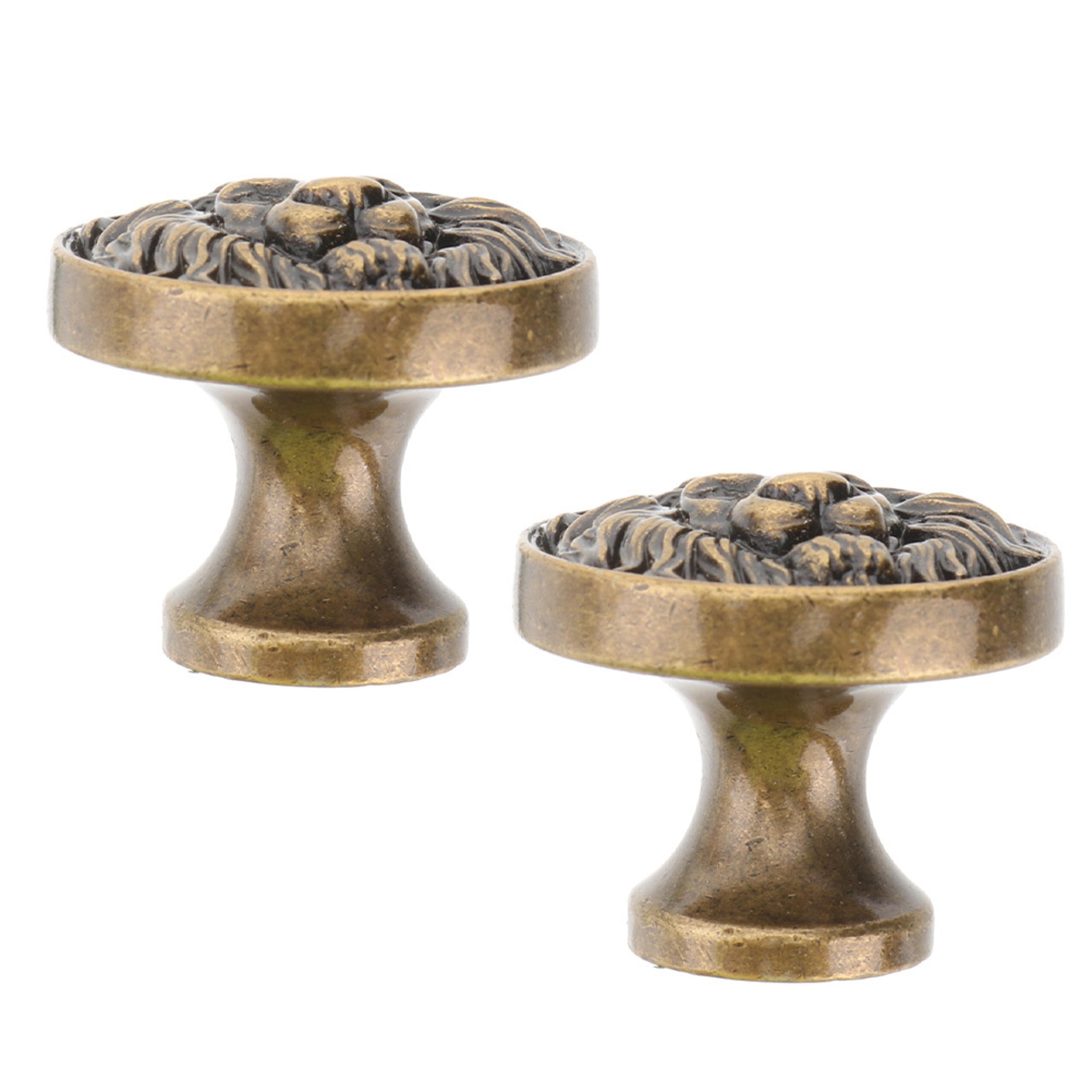 retro lion head cabinet knobs zinc alloy drawer pulls