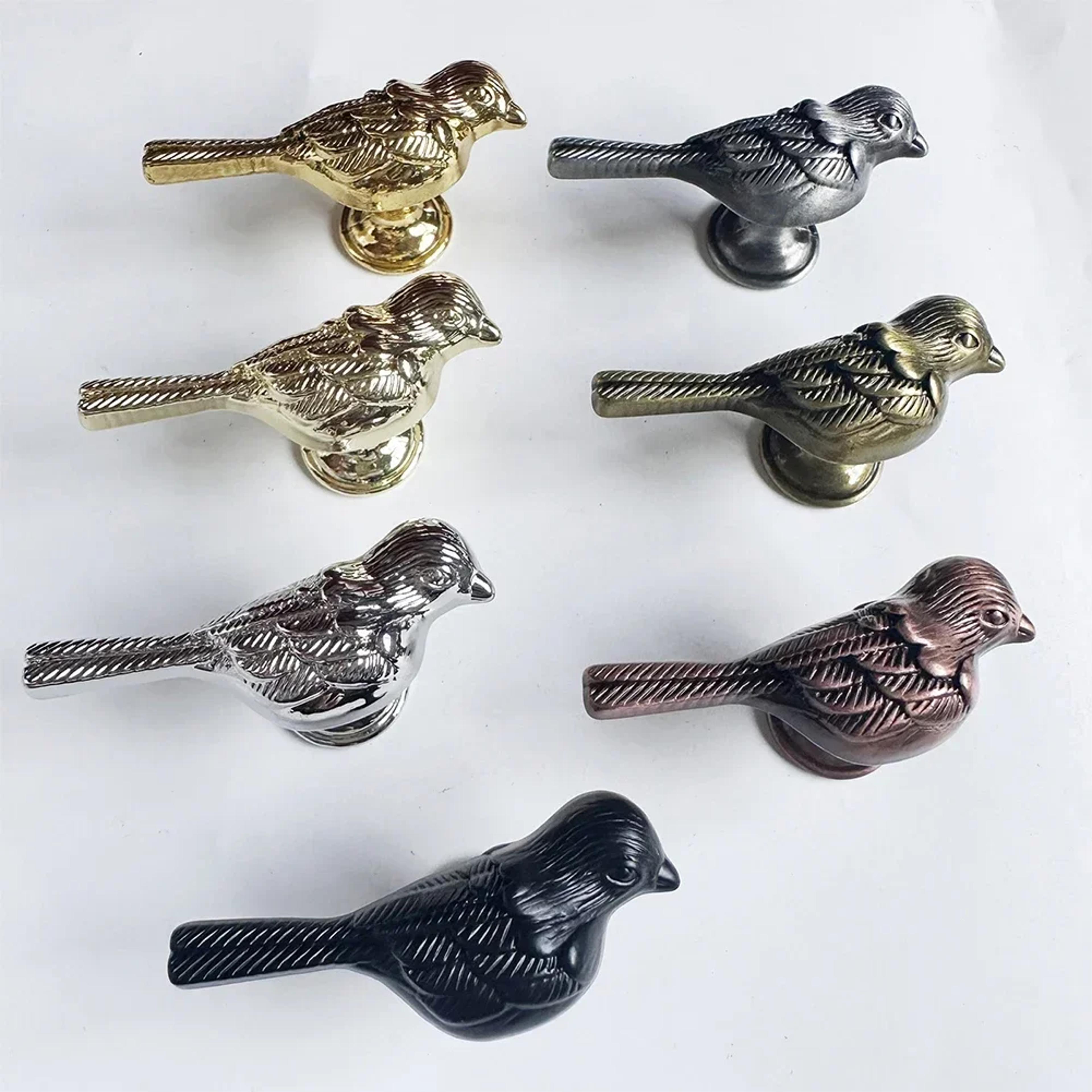 bird shaped cabinet handles for drawers, cupboards and wardrobes