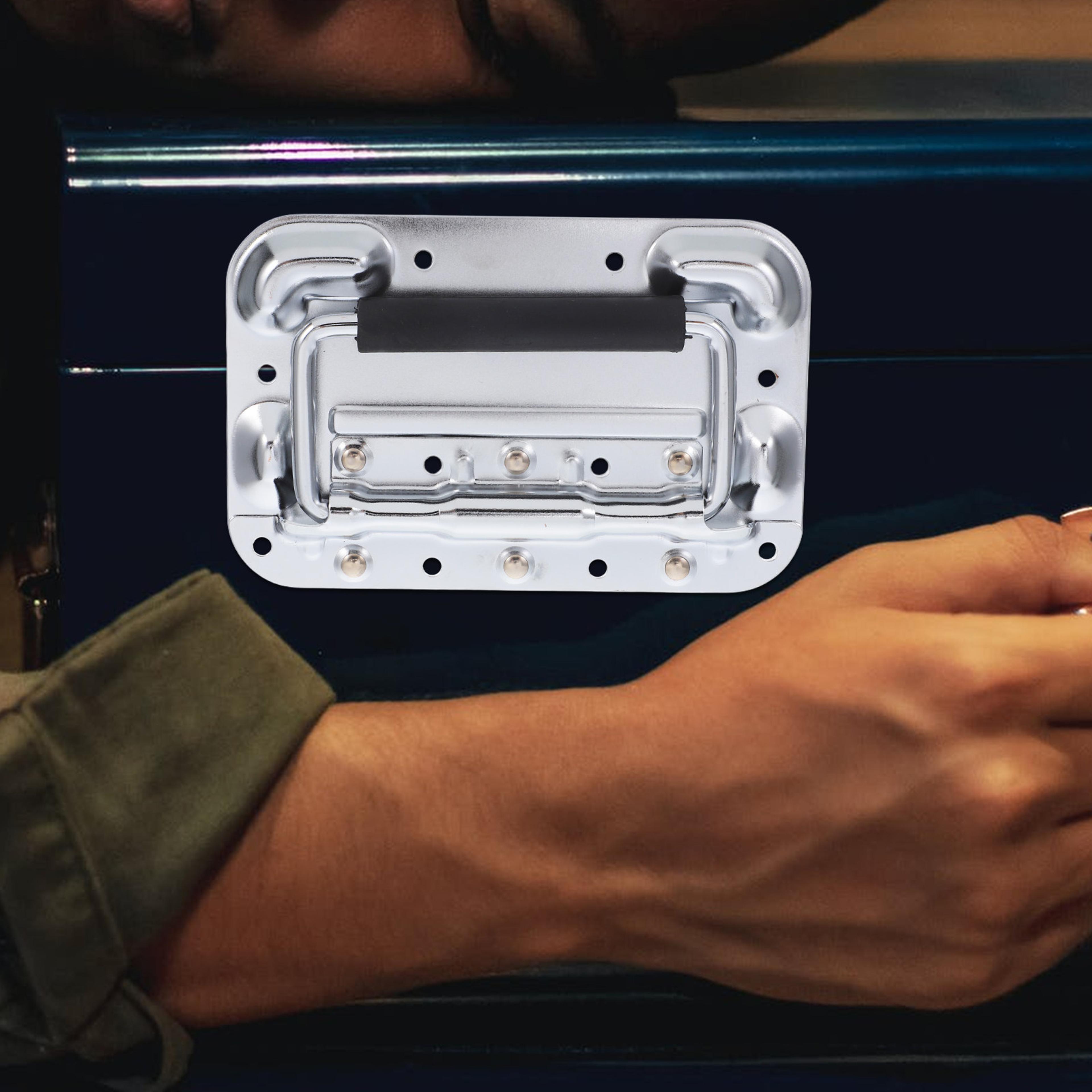 heavy duty spring loaded case handle for toolboxes and marine cabinets