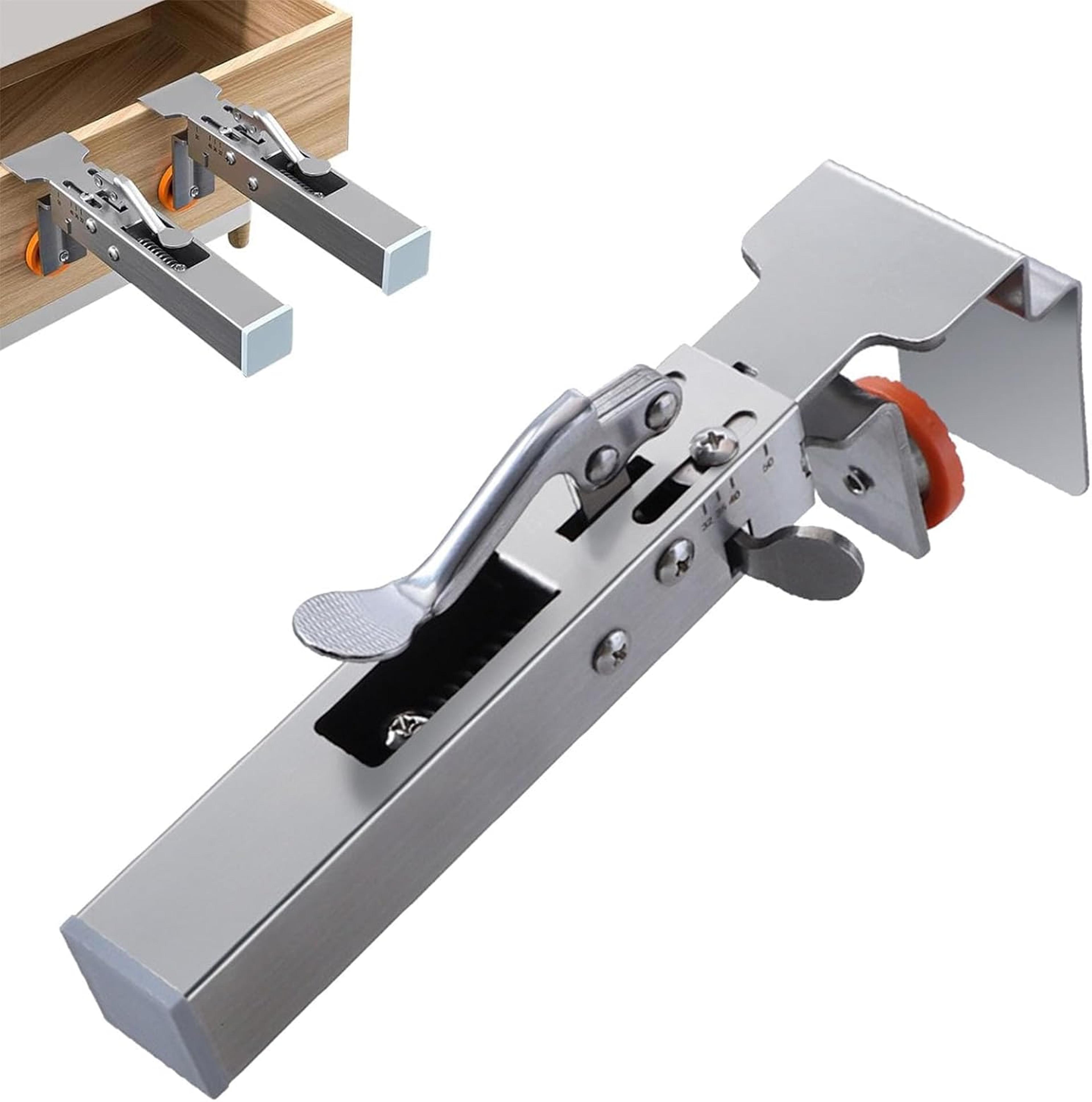adjustable drawer front installation clamp for cabinet panel alignment