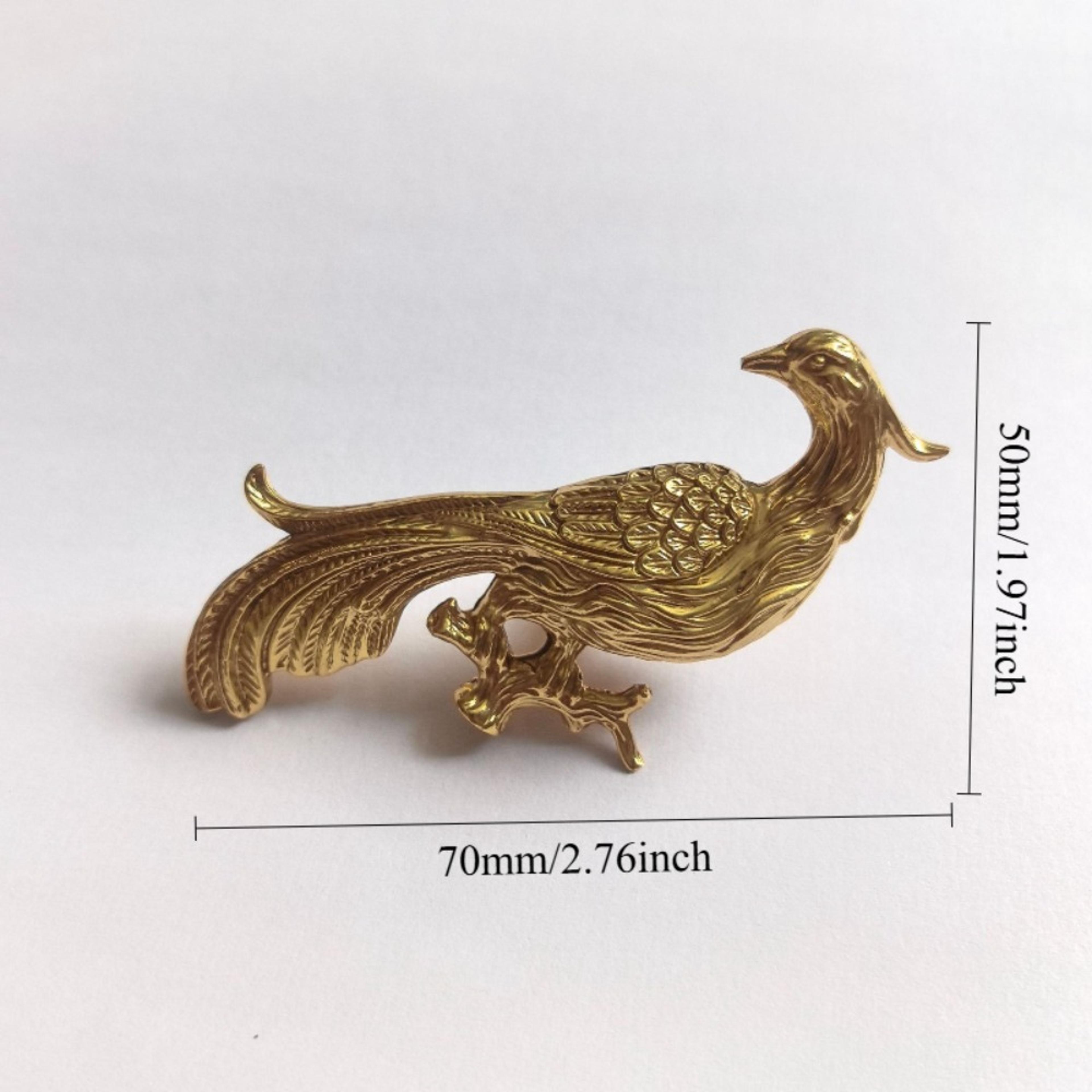solid brass phoenix cabinet knob for drawers and wardrobes