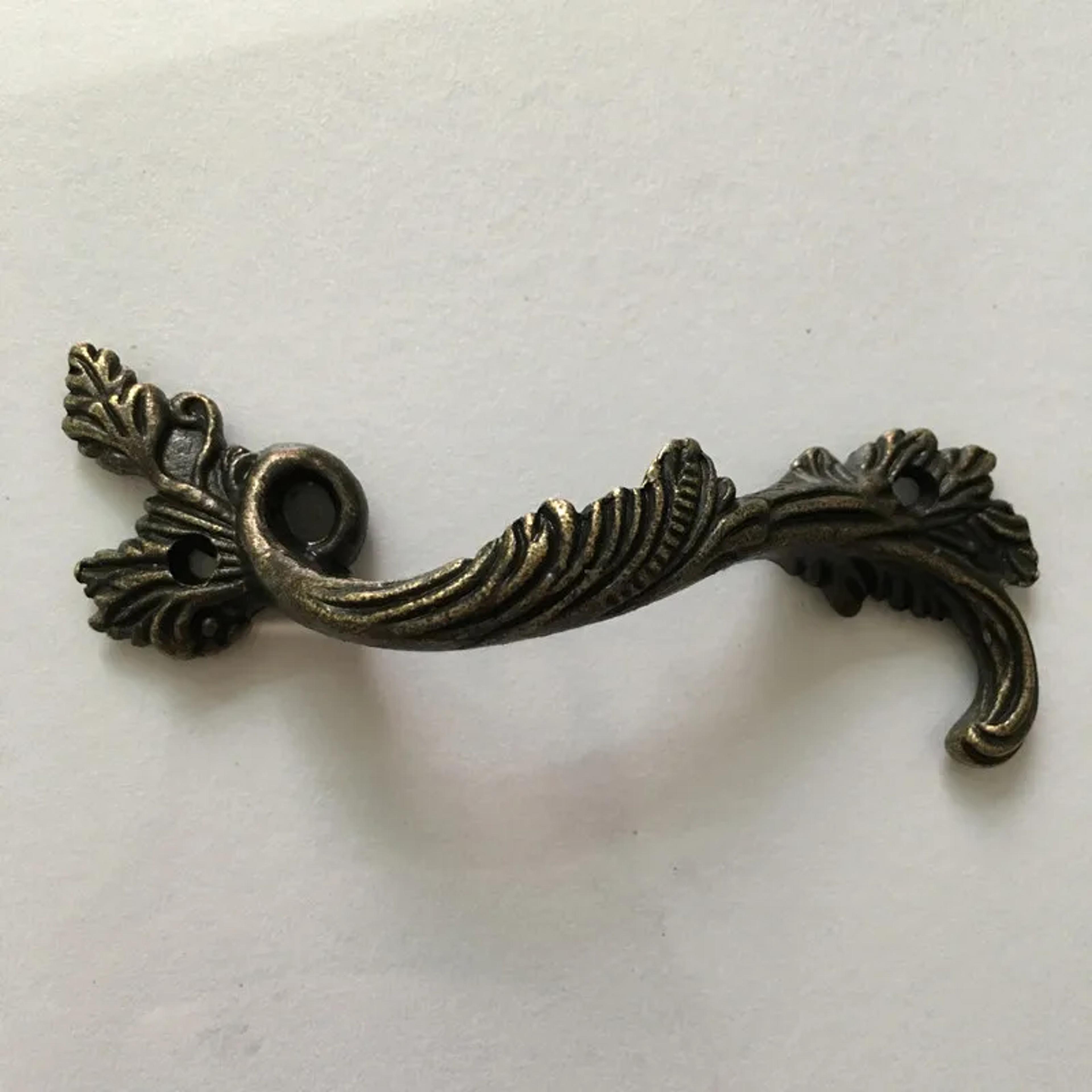 antique bronze leaf cabinet handles set for drawers doors and cupboards