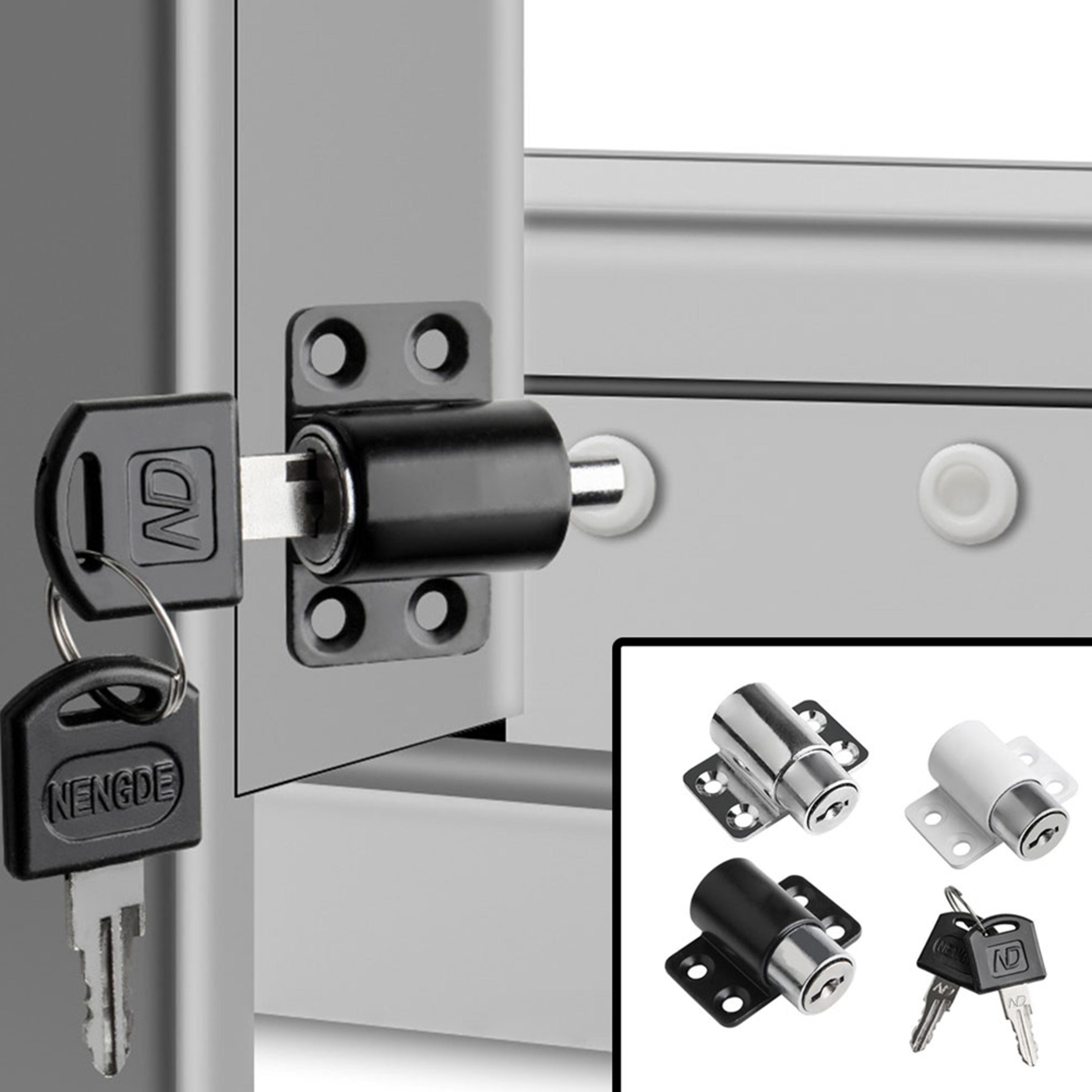keyed sliding door window lock for child safety and home security