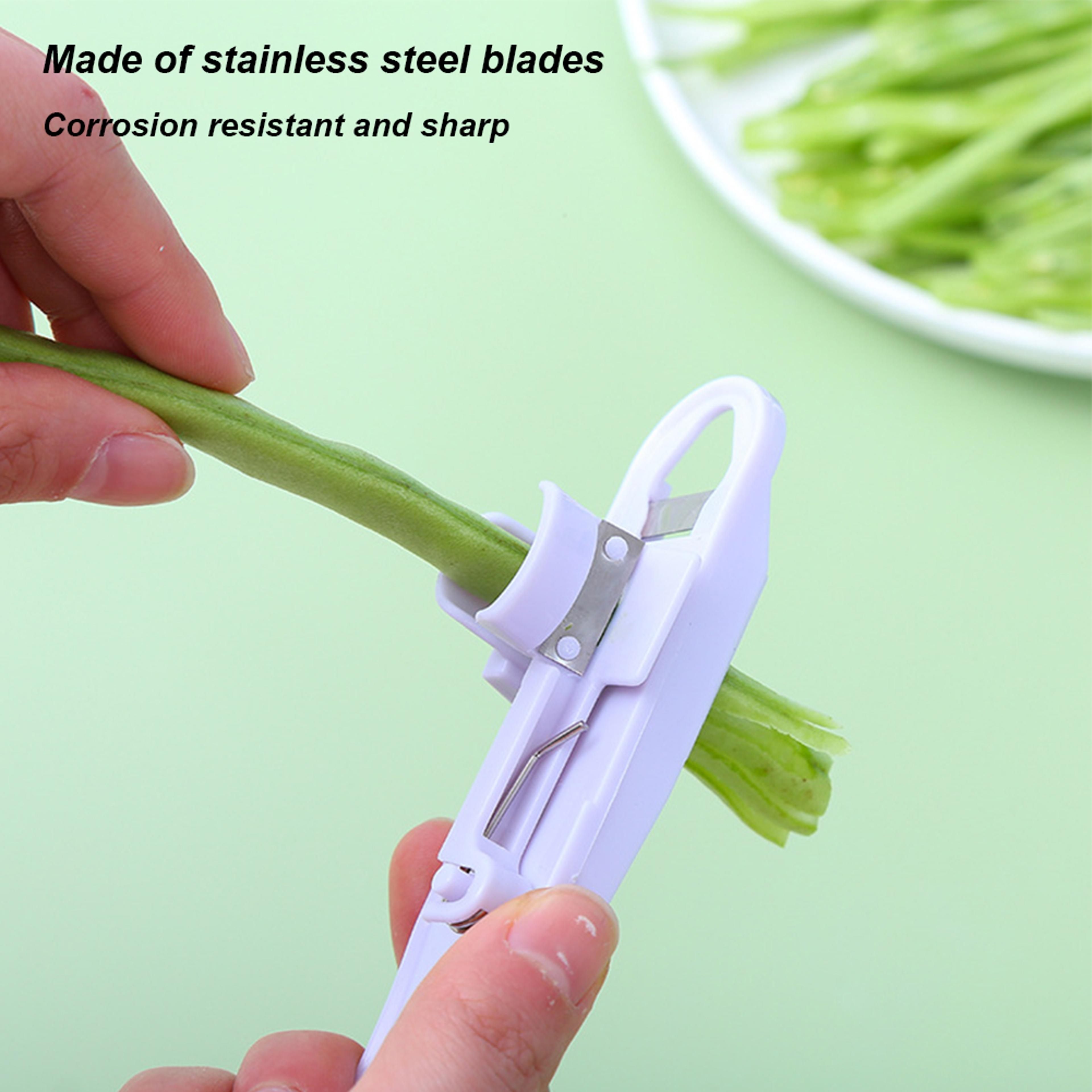 green bean slicer & vegetable cutter tool kitchen bean string remover